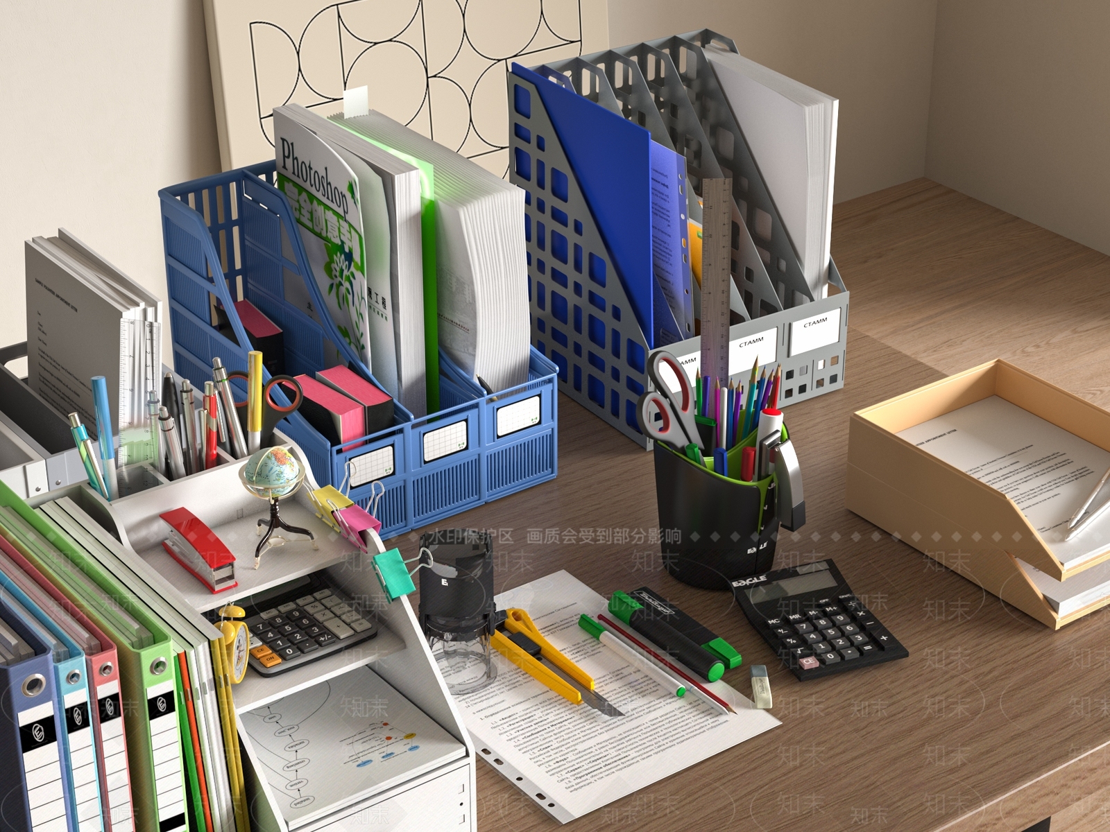 其他办公用品SU模型下载【ID:1185631550】