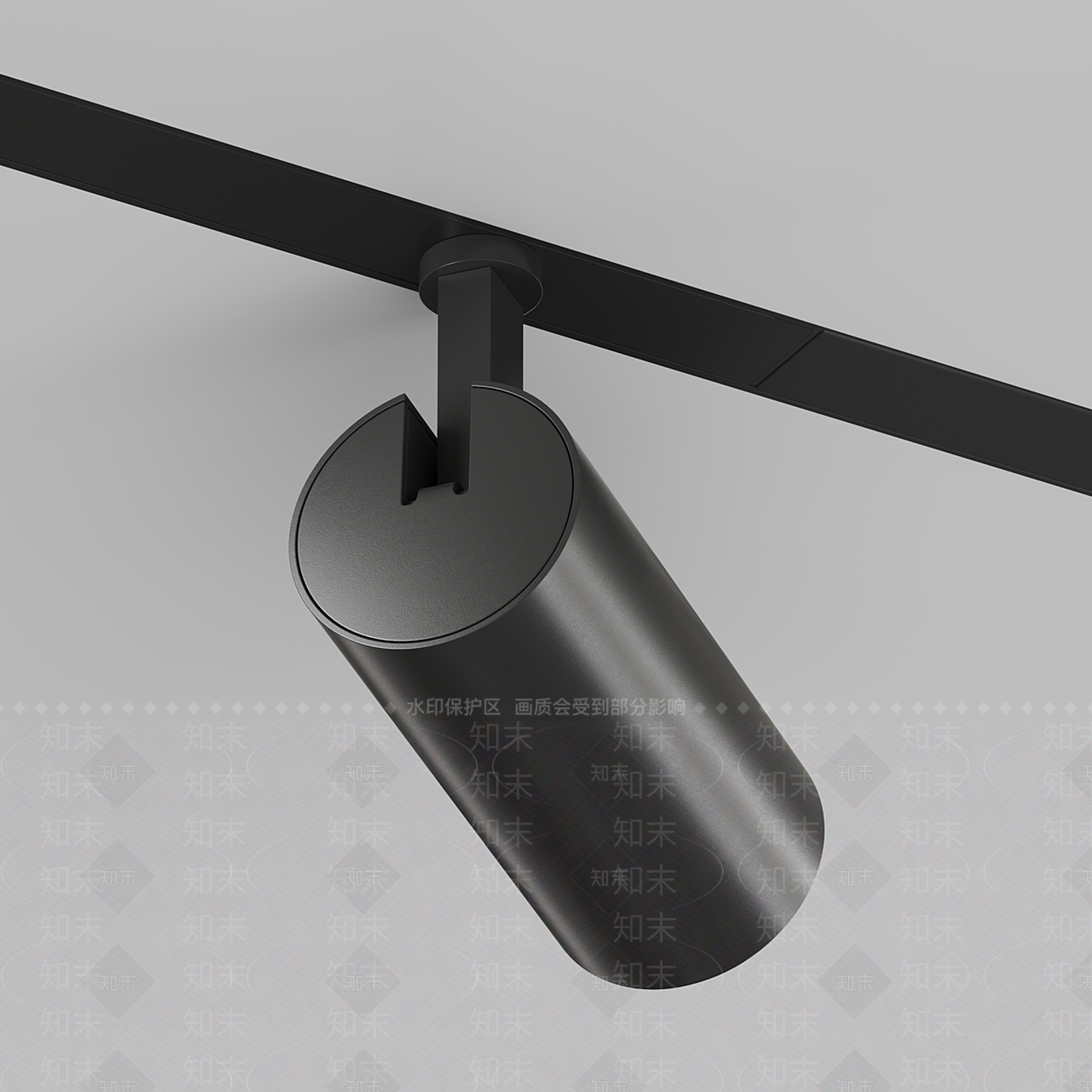 现代轻奢筒灯射灯组合3D模型下载【ID:1185672113】