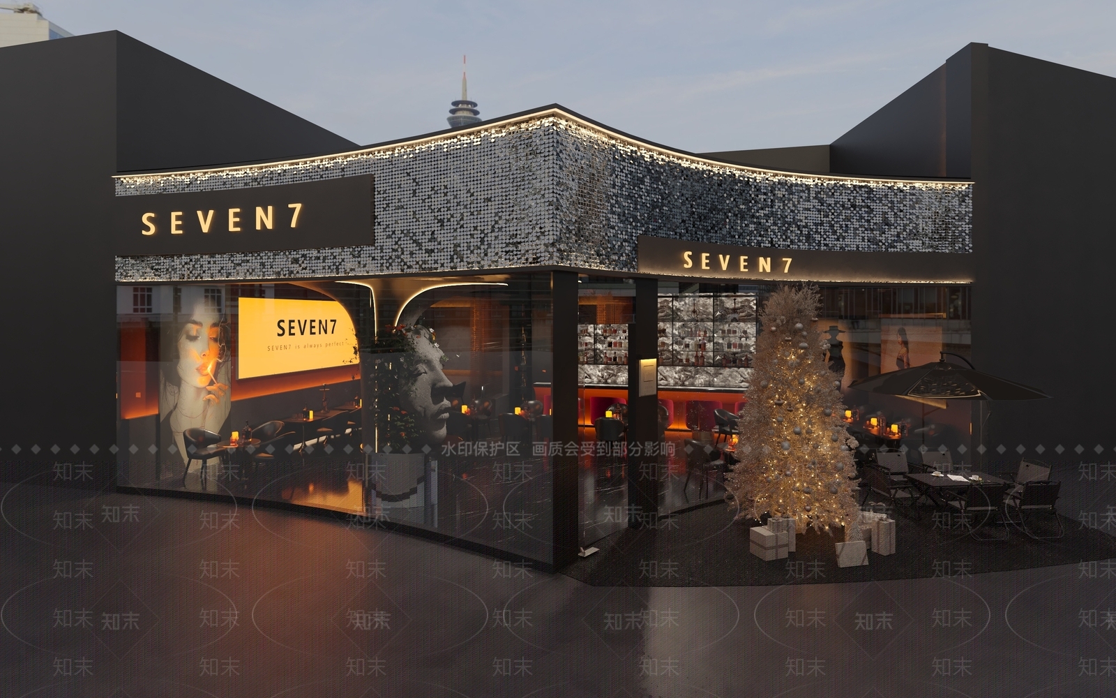 现代工业酒吧3D模型下载【ID:1185635894】