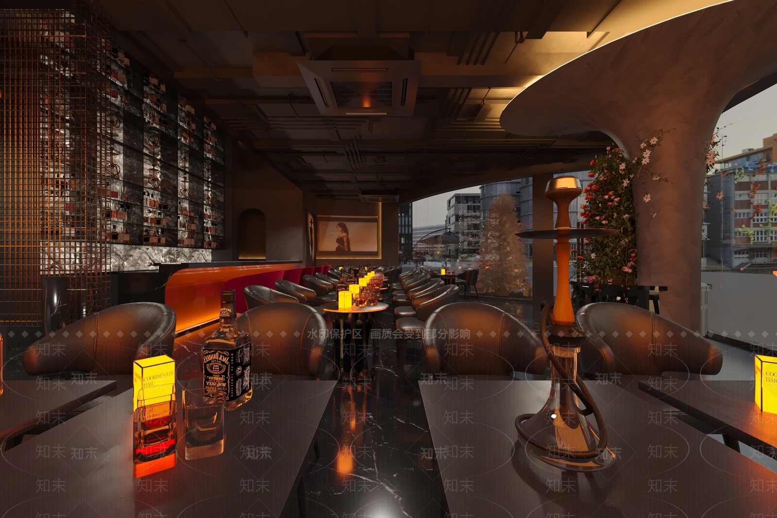 现代工业酒吧3D模型下载【ID:1185635894】