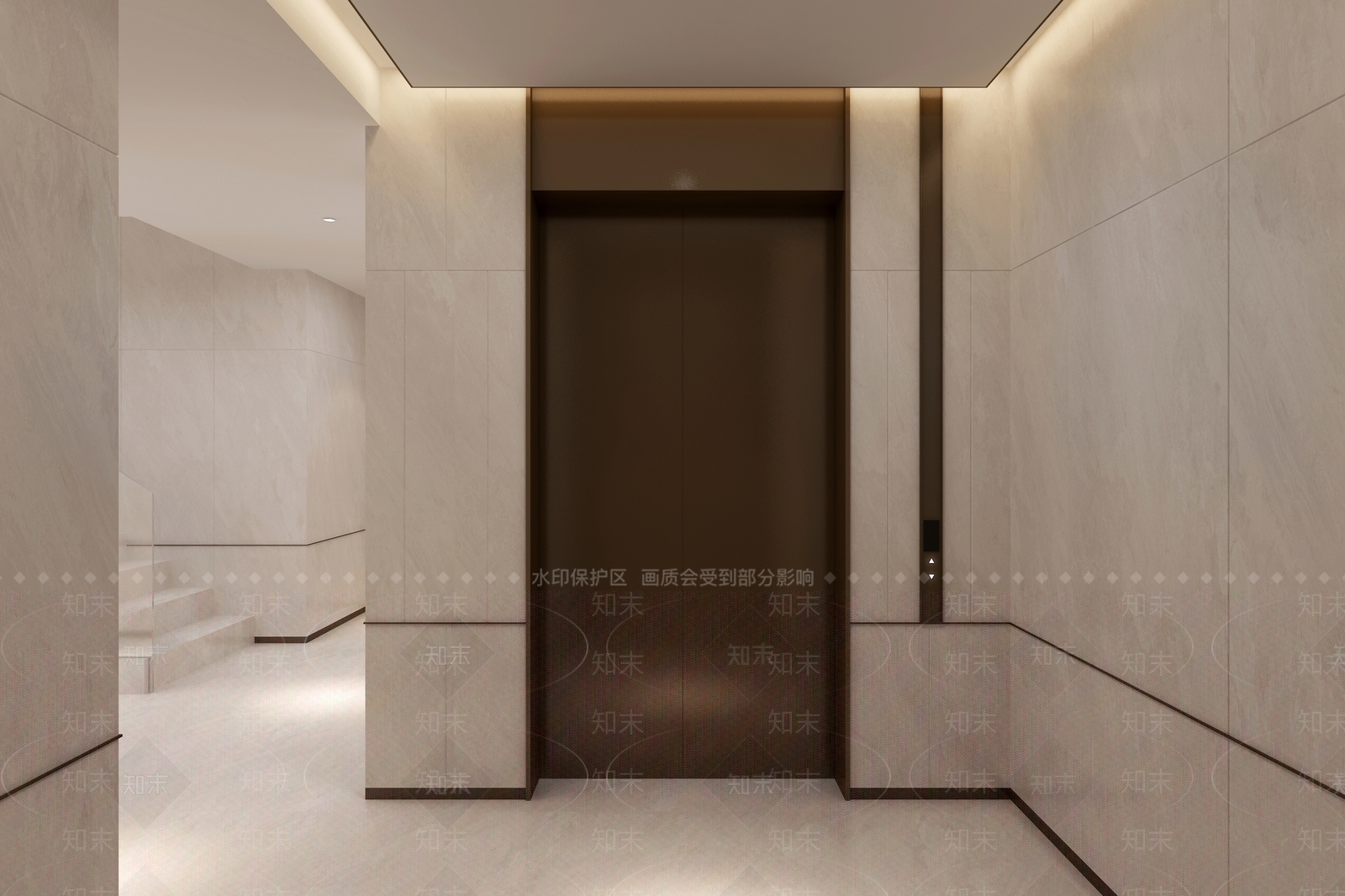 现代简约电梯间3D模型下载【ID:1185645732】