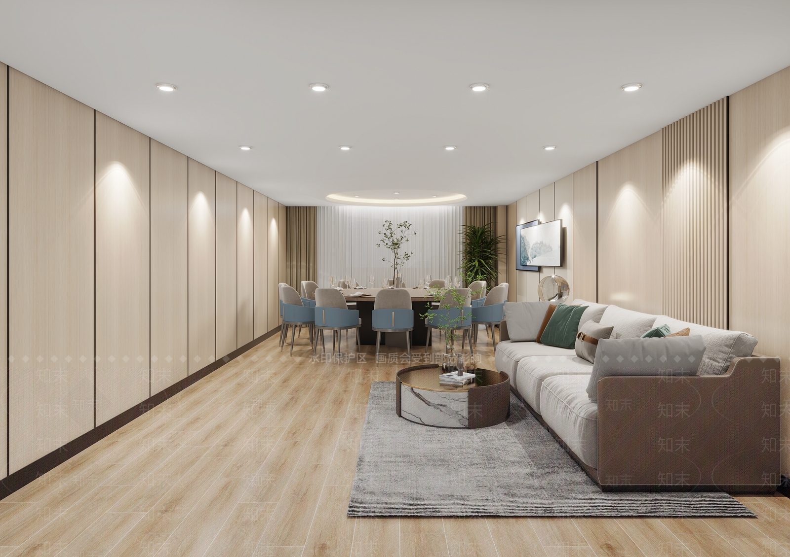 现代接待室3D模型下载【ID:1185647702】