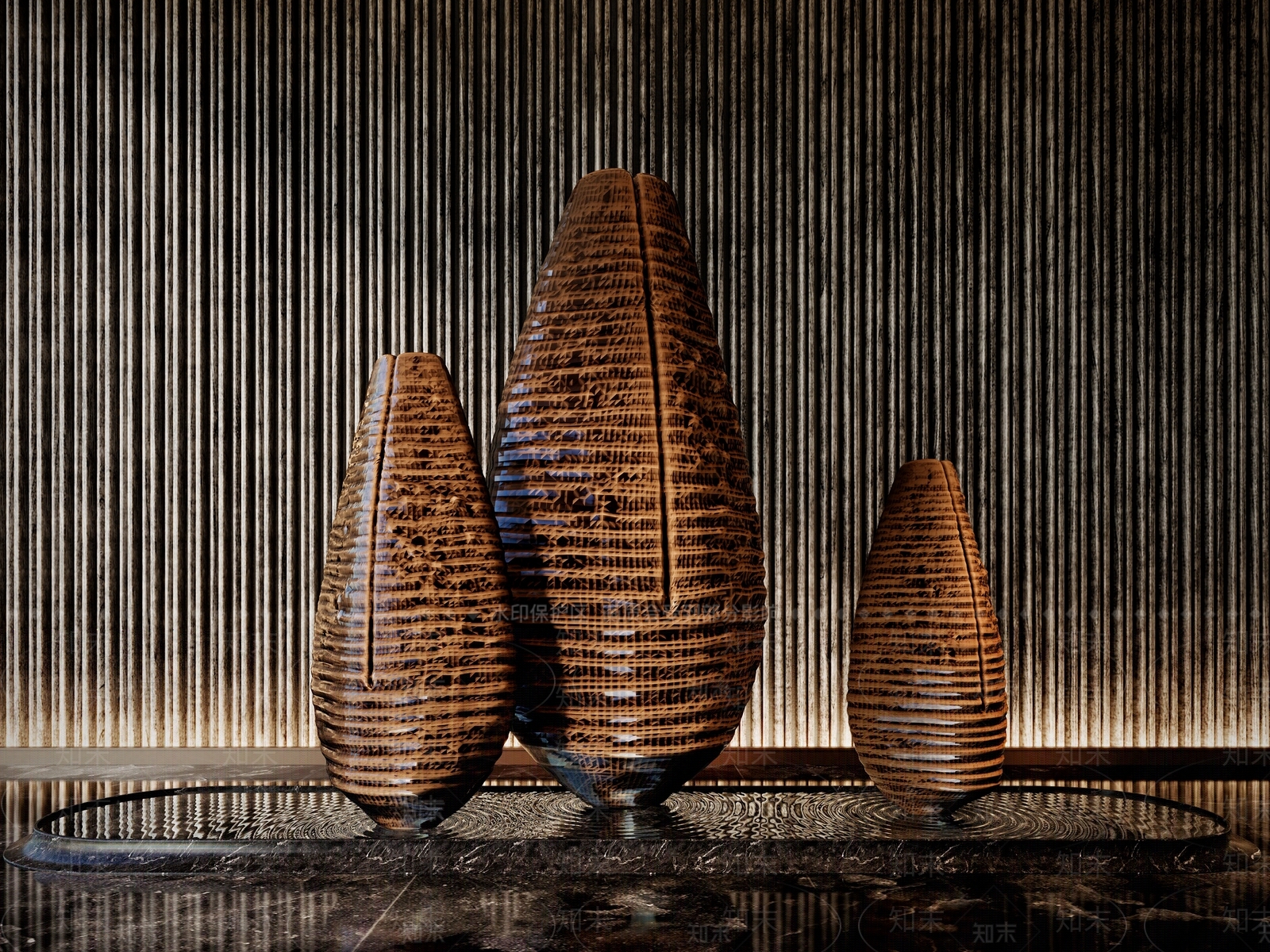 现代景观雕塑3D模型下载【ID:1185647813】