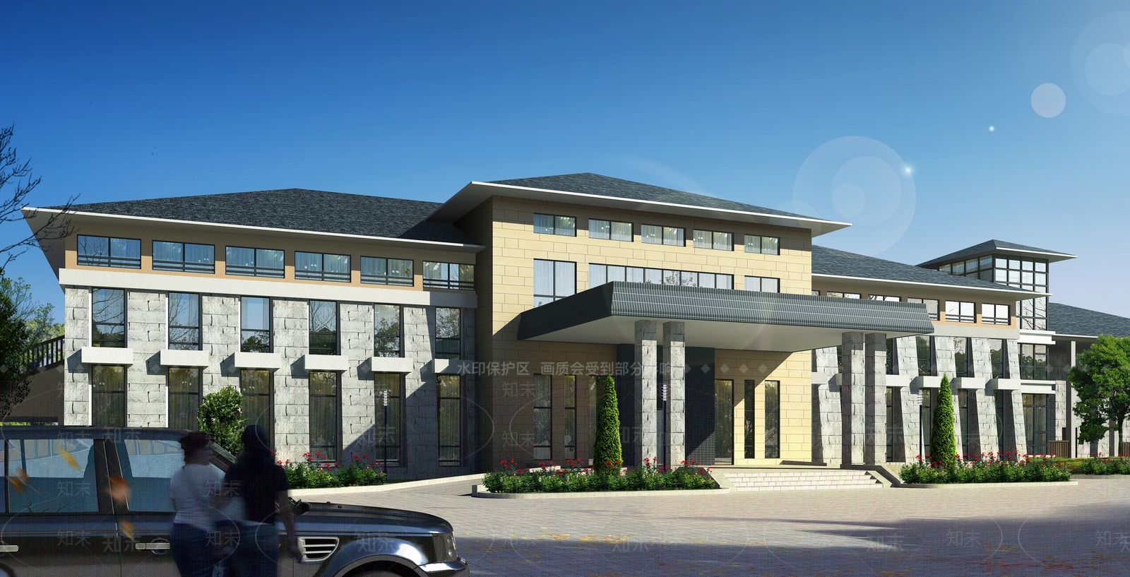 新中式其他公共建筑3D模型下载【ID:1185648764】