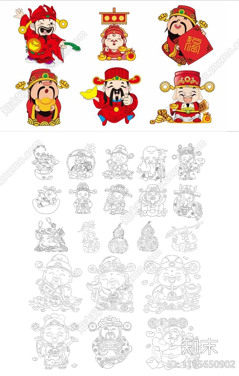 现代人物cad施工图下载【ID:1185650902】