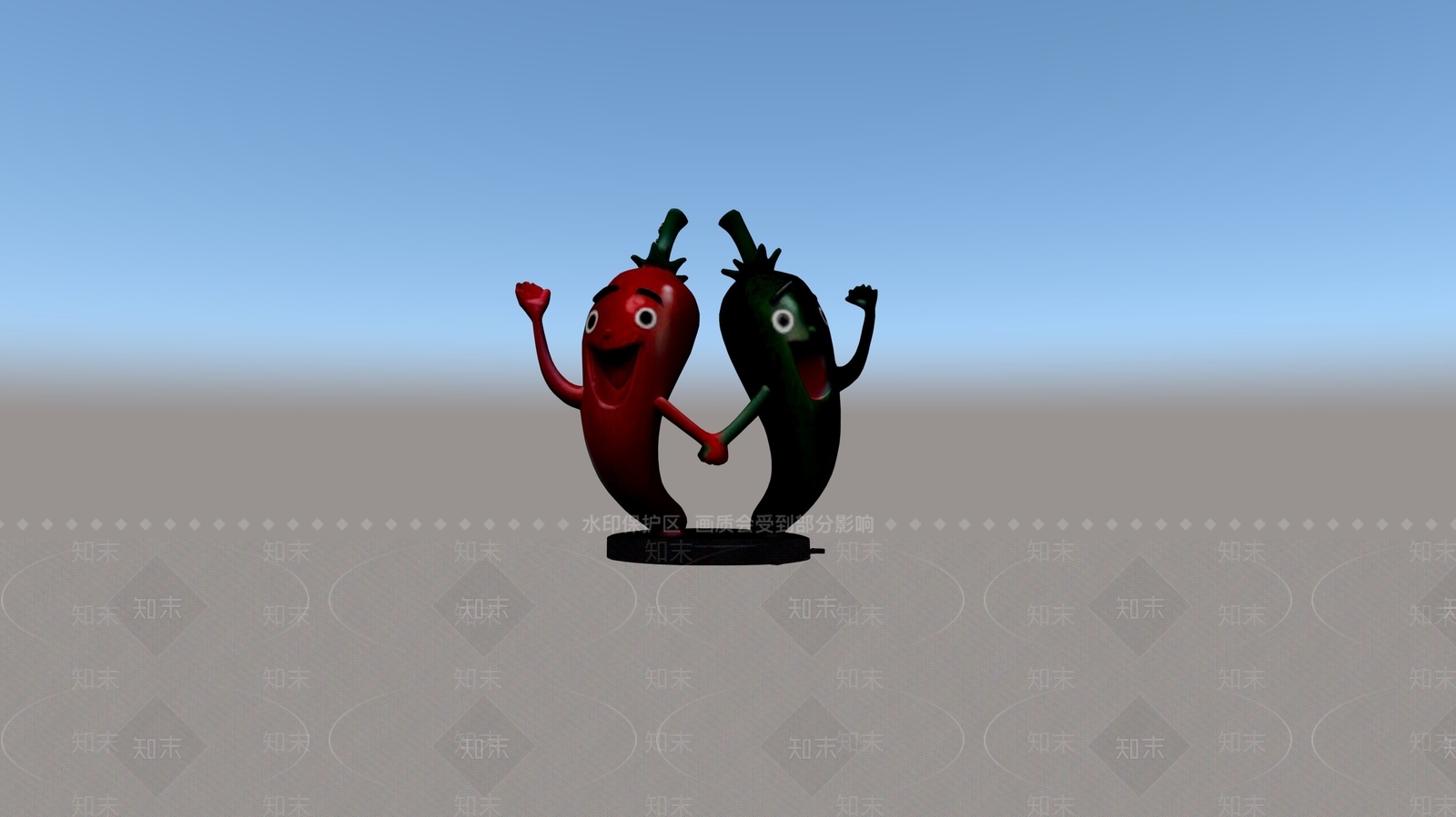 现代景观雕塑3D模型下载【ID:1185651821】