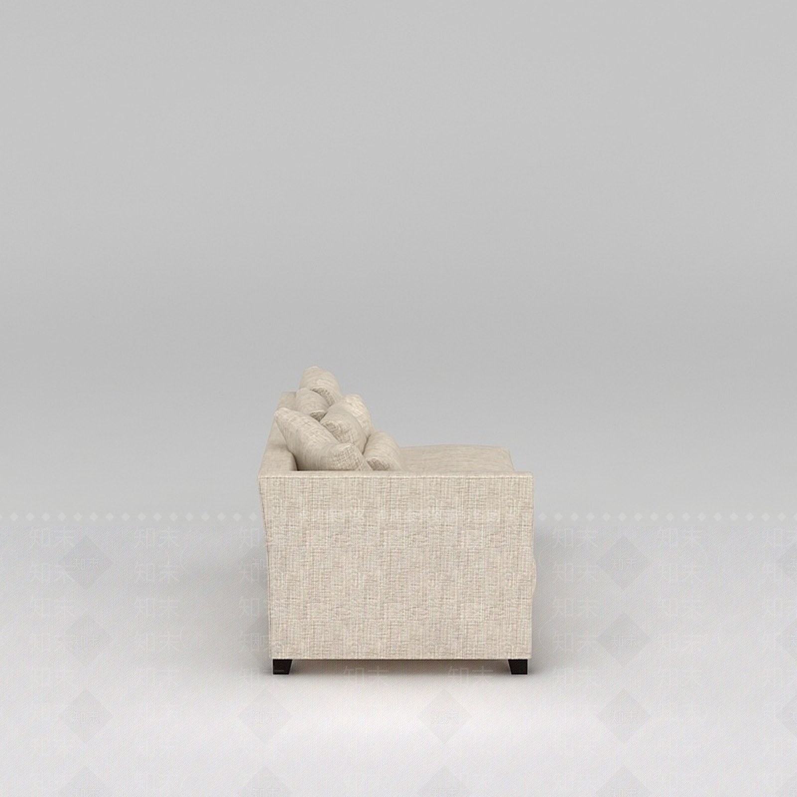 现代双人沙发3D模型下载【ID:1185659819】