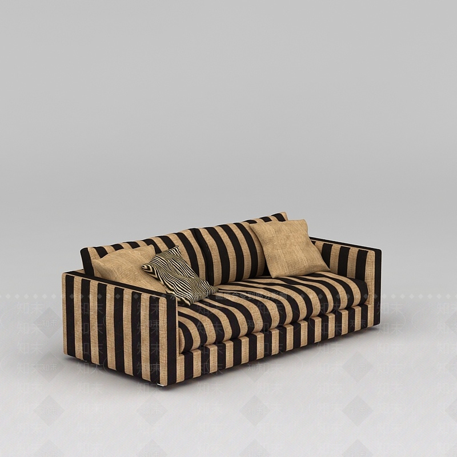 现代双人沙发3D模型下载【ID:1185659958】