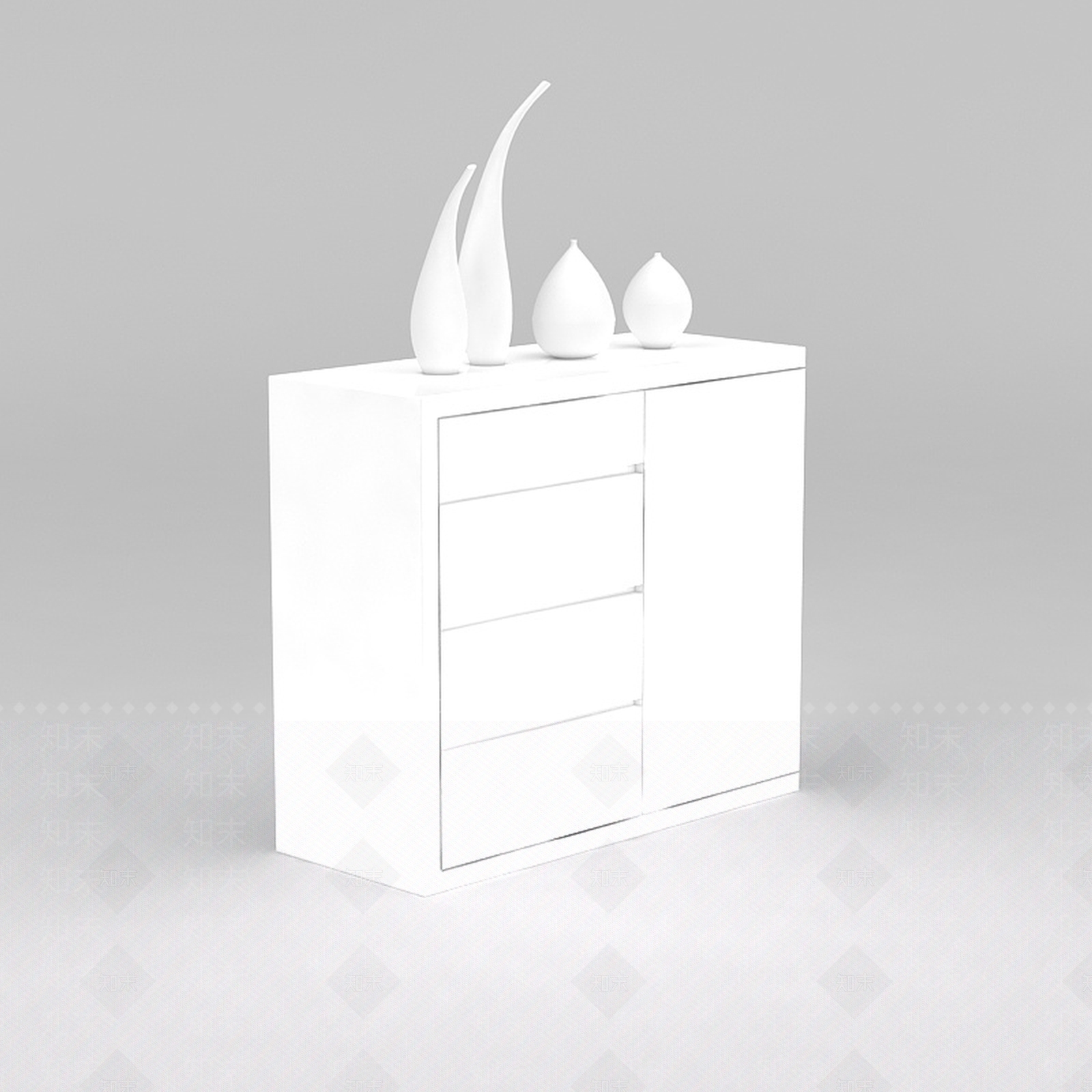 现代衣柜3D模型下载【ID:1186376589】