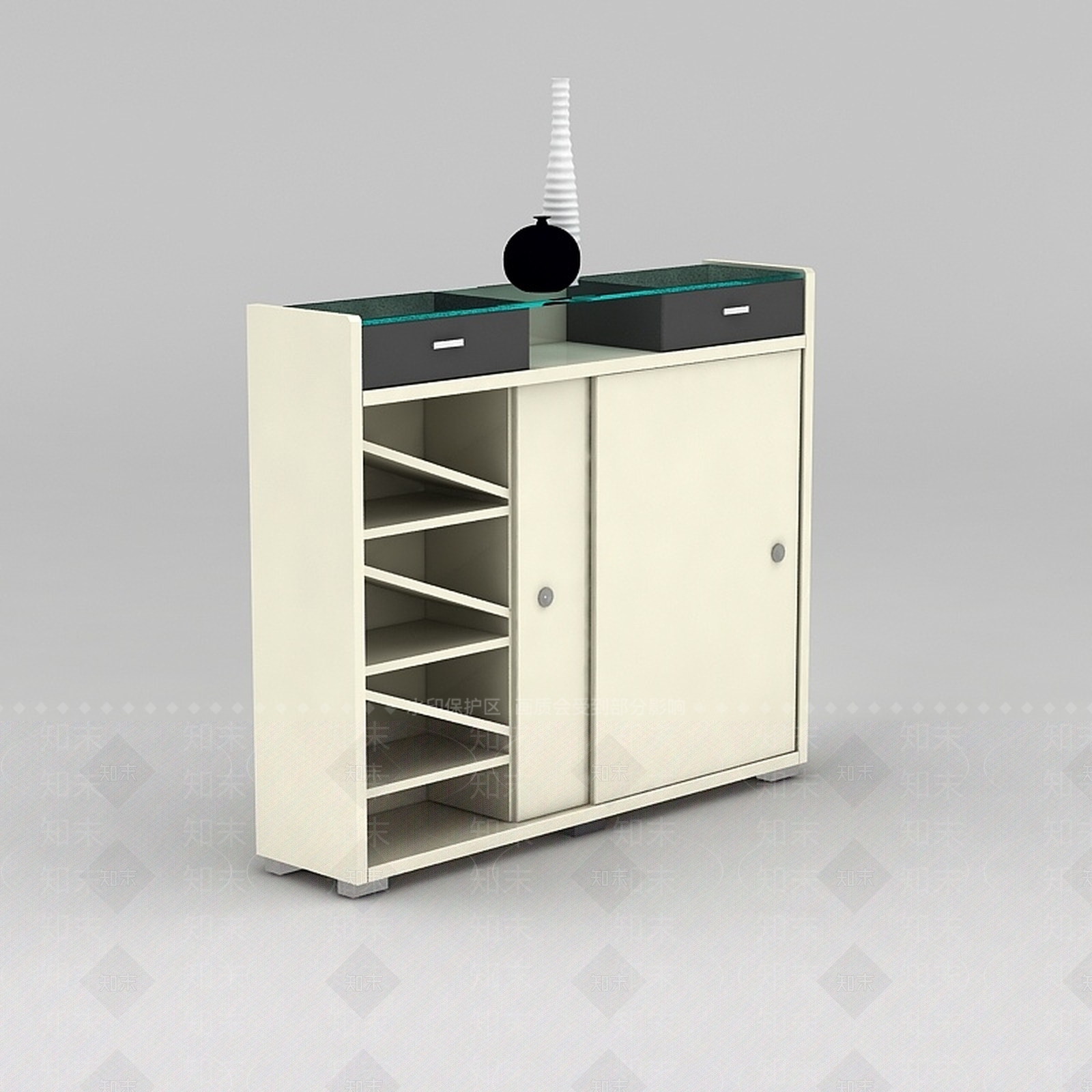 现代衣柜3D模型下载【ID:1186346004】