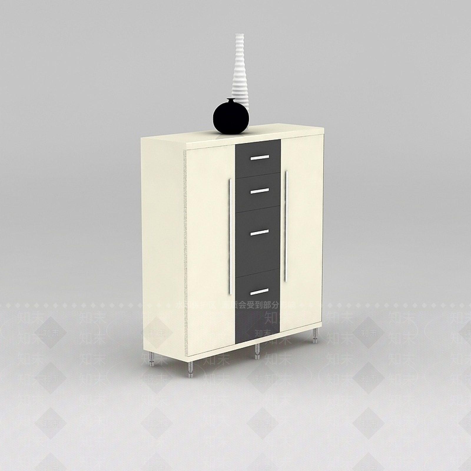 现代衣柜3D模型下载【ID:1186365361】