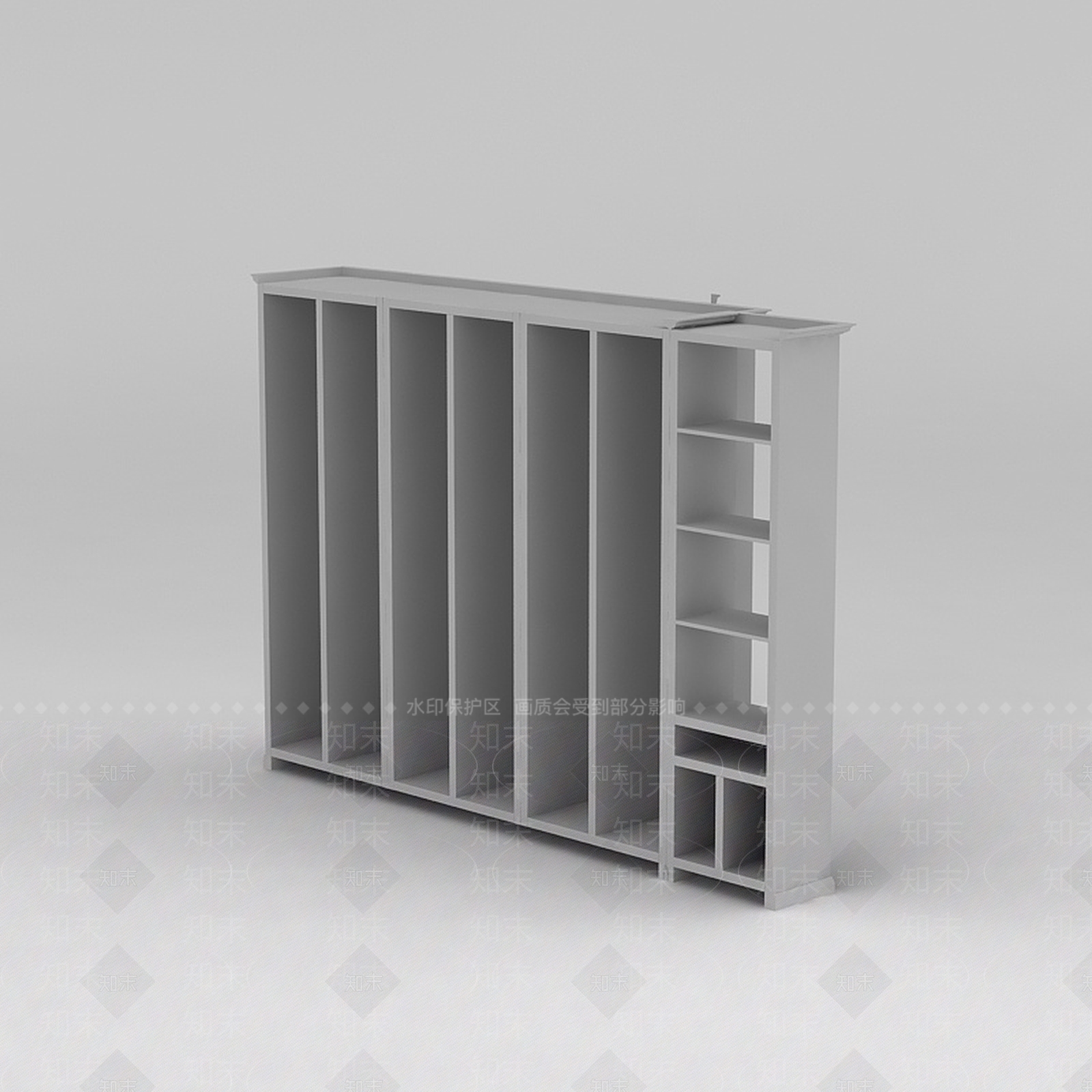 现代衣柜3D模型下载【ID:1186381643】
