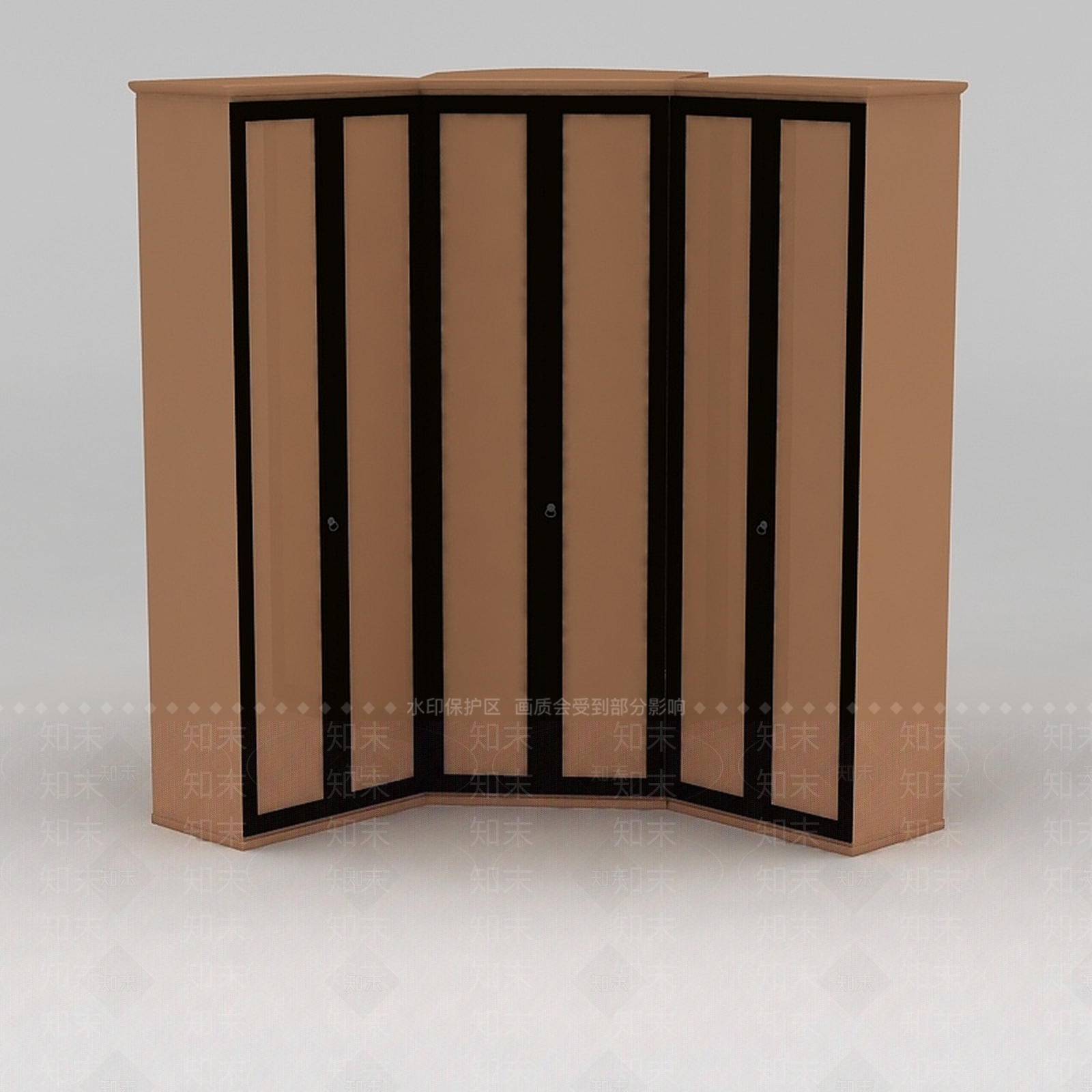现代衣柜3D模型下载【ID:1186340366】