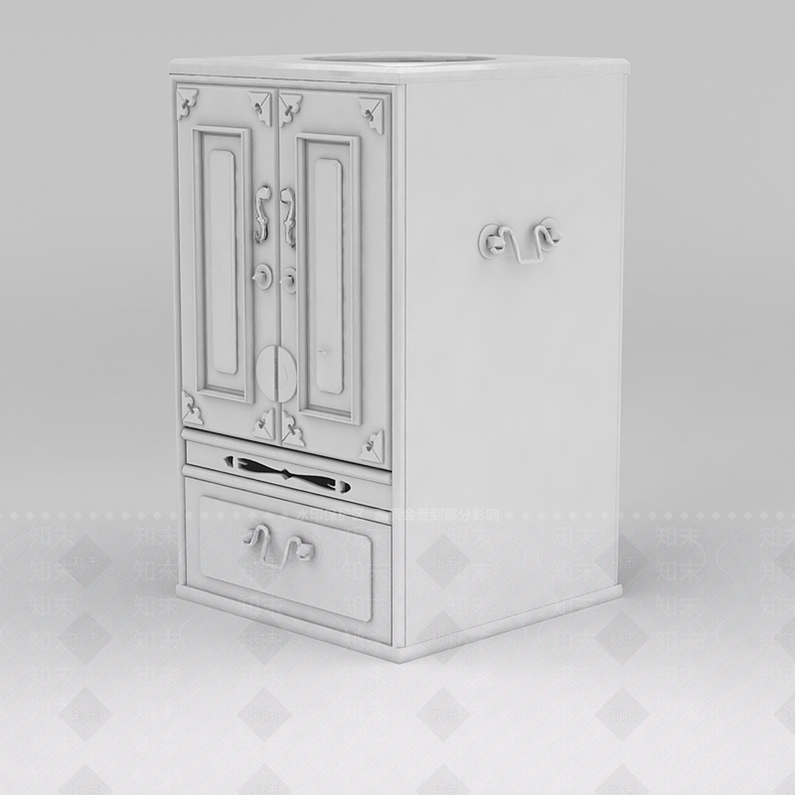 现代衣柜3D模型下载【ID:1186345912】