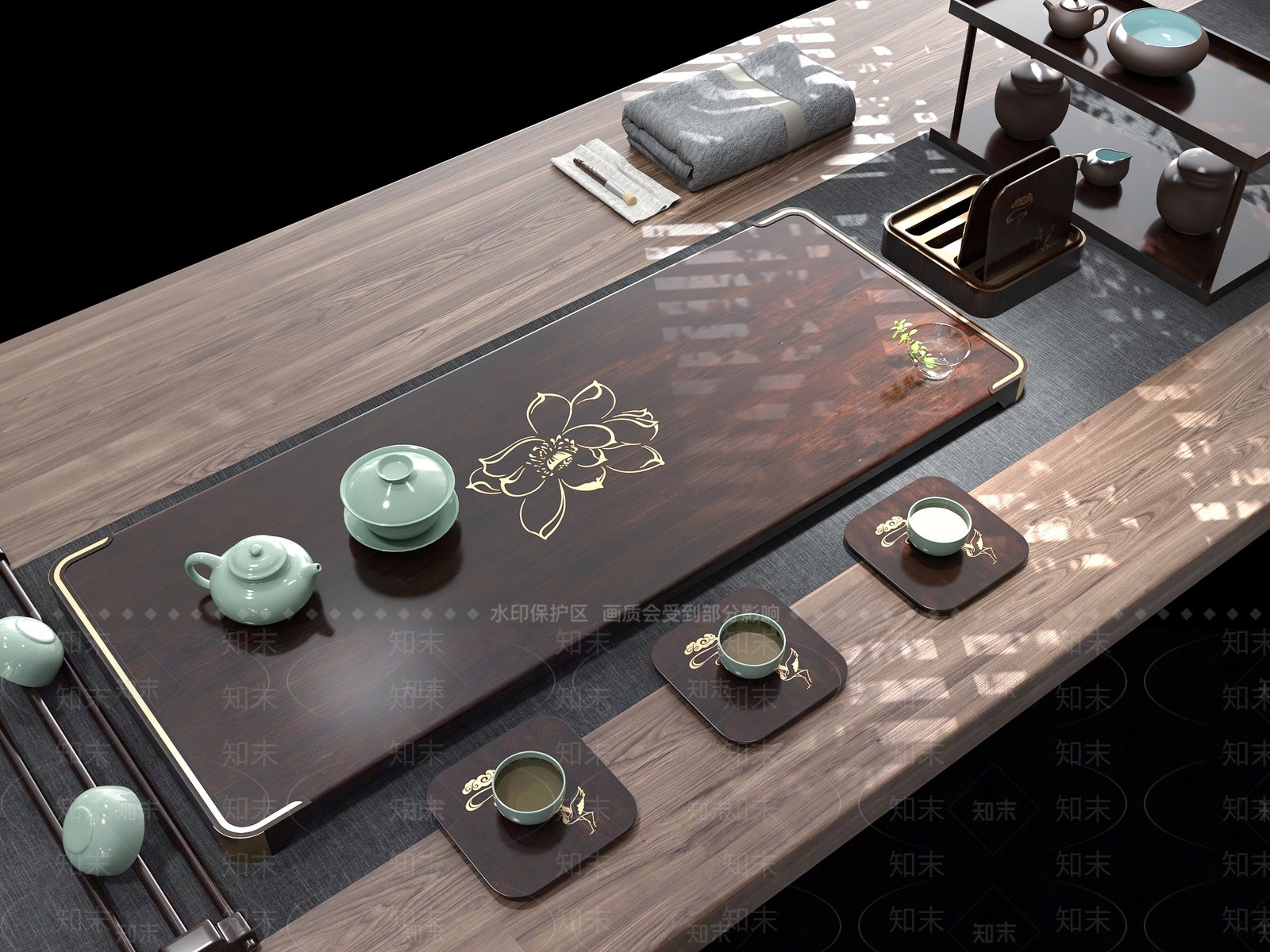 茶具SU模型下载【ID:1185673951】