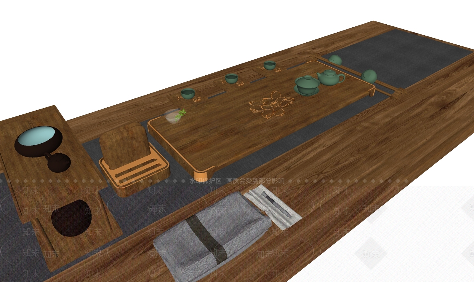 茶具SU模型下载【ID:1185673951】