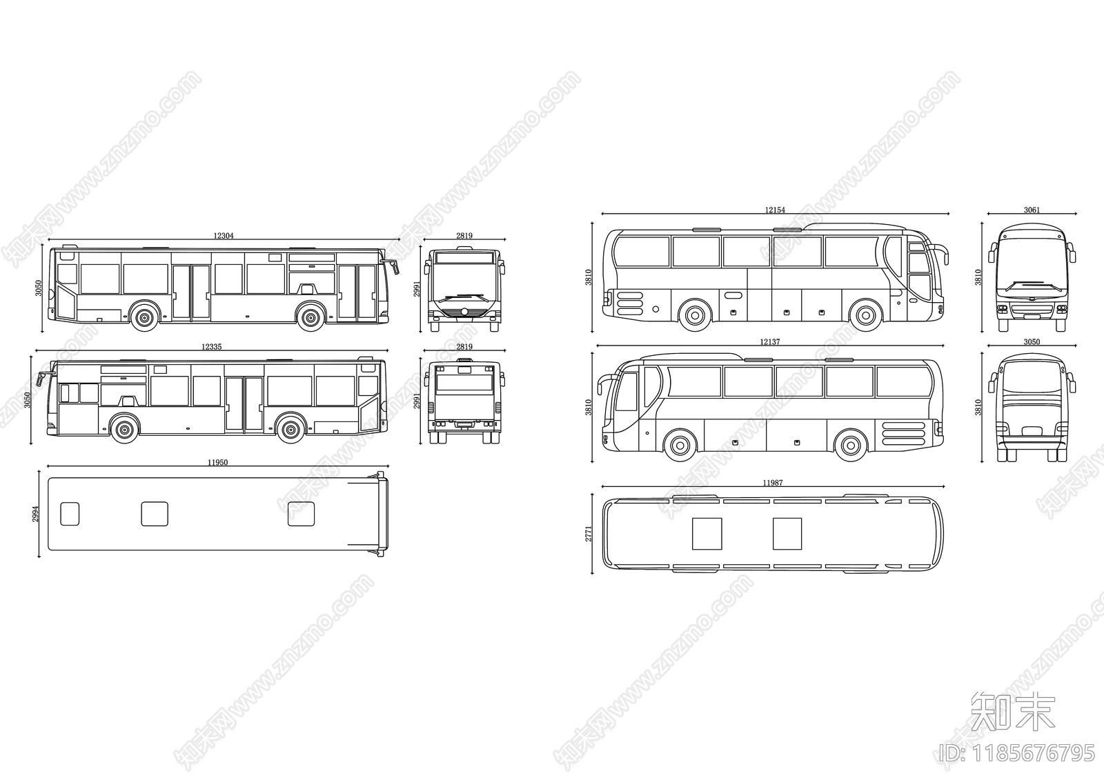 现代交通工具图库施工图下载【ID:1185676795】