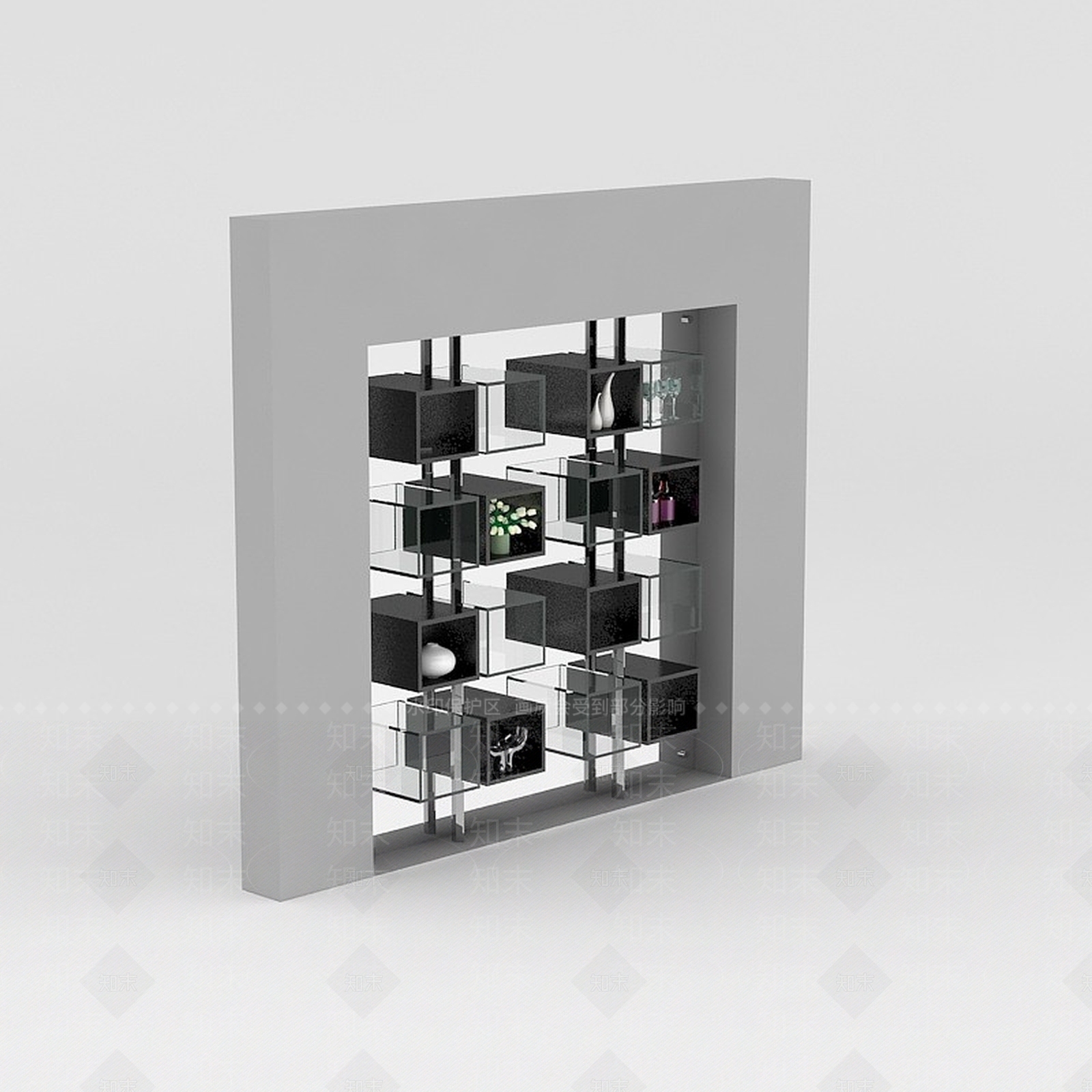 现代衣柜3D模型下载【ID:1186279430】