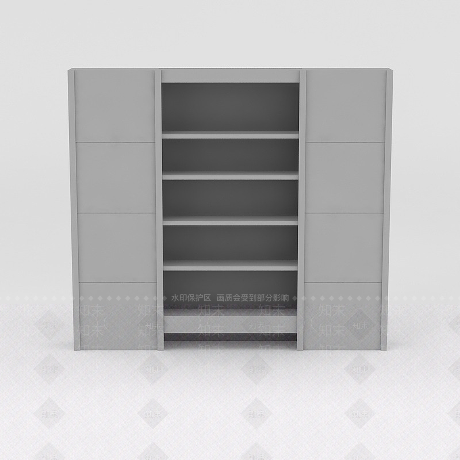现代衣柜3D模型下载【ID:1186365040】
