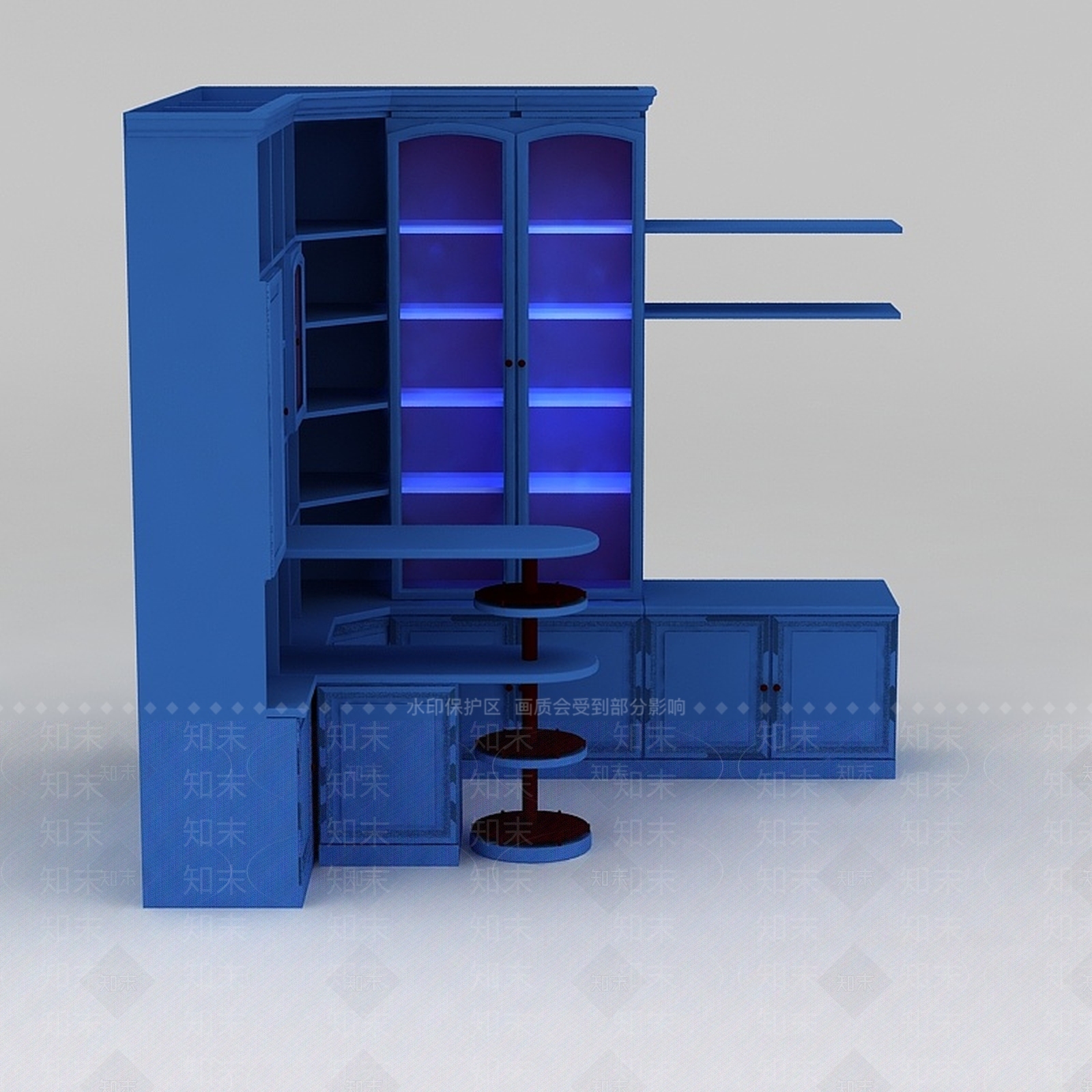 现代衣柜3D模型下载【ID:1186364706】