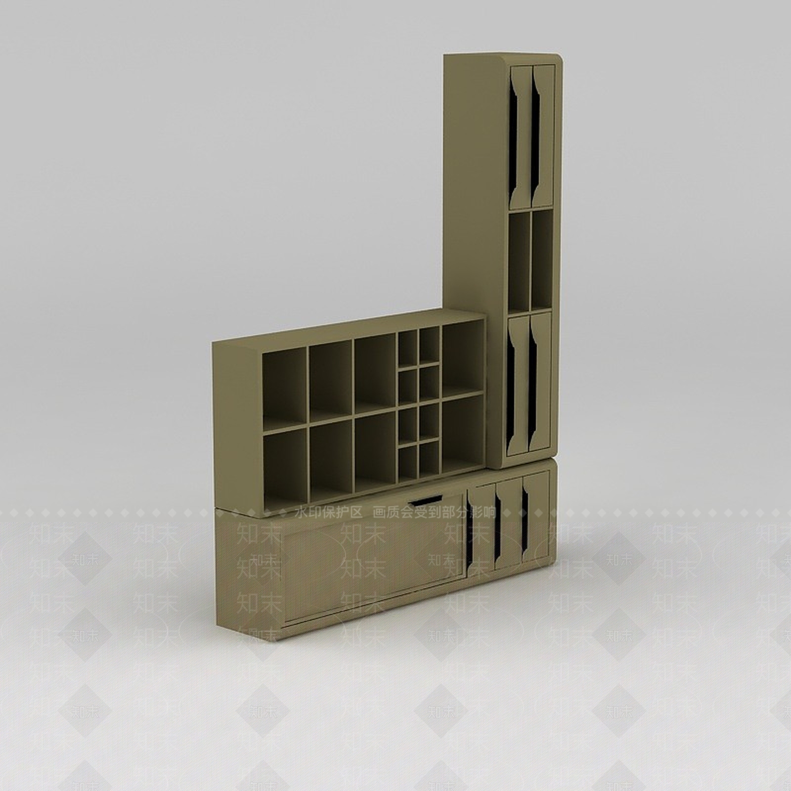 现代衣柜3D模型下载【ID:1186345424】