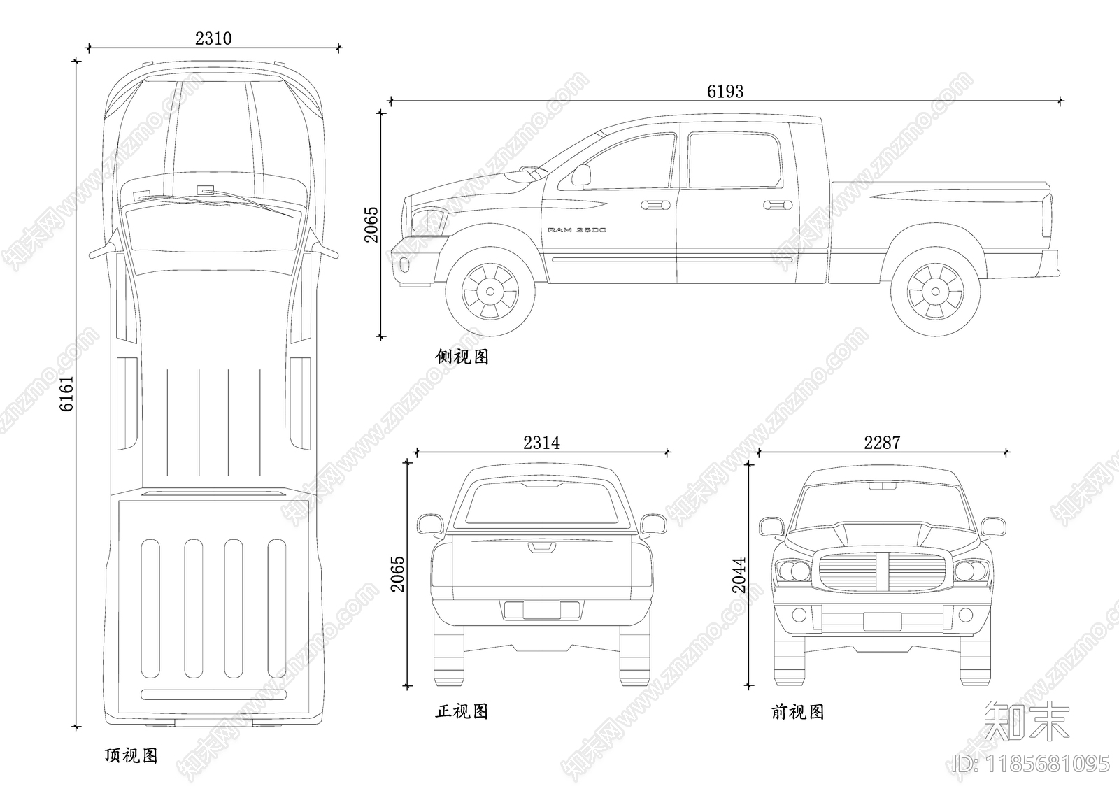 现代交通工具图库施工图下载【ID:1185681095】