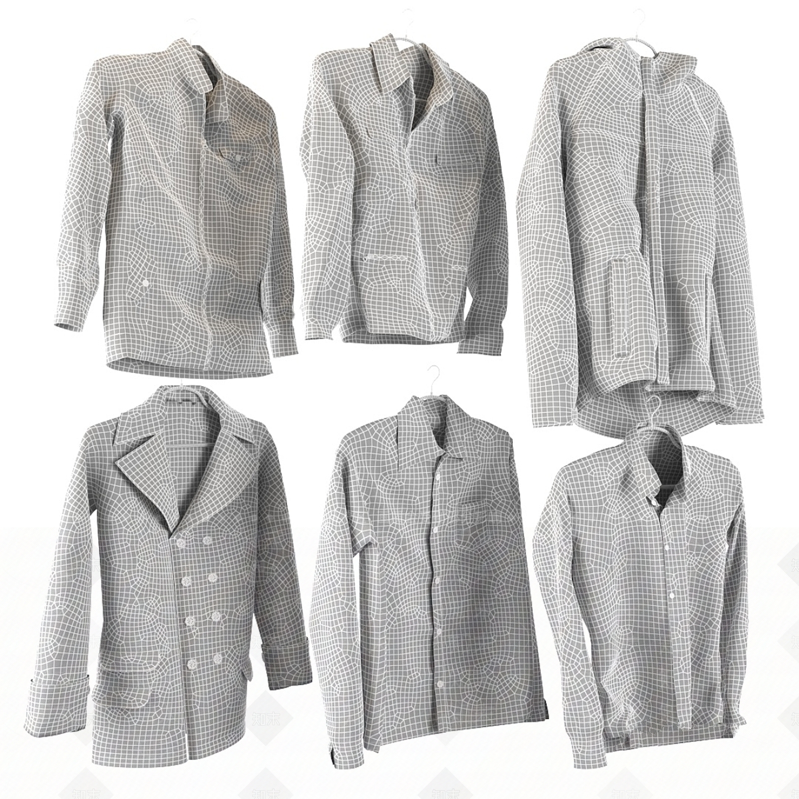 衣服3D模型下载【ID:1185685435】