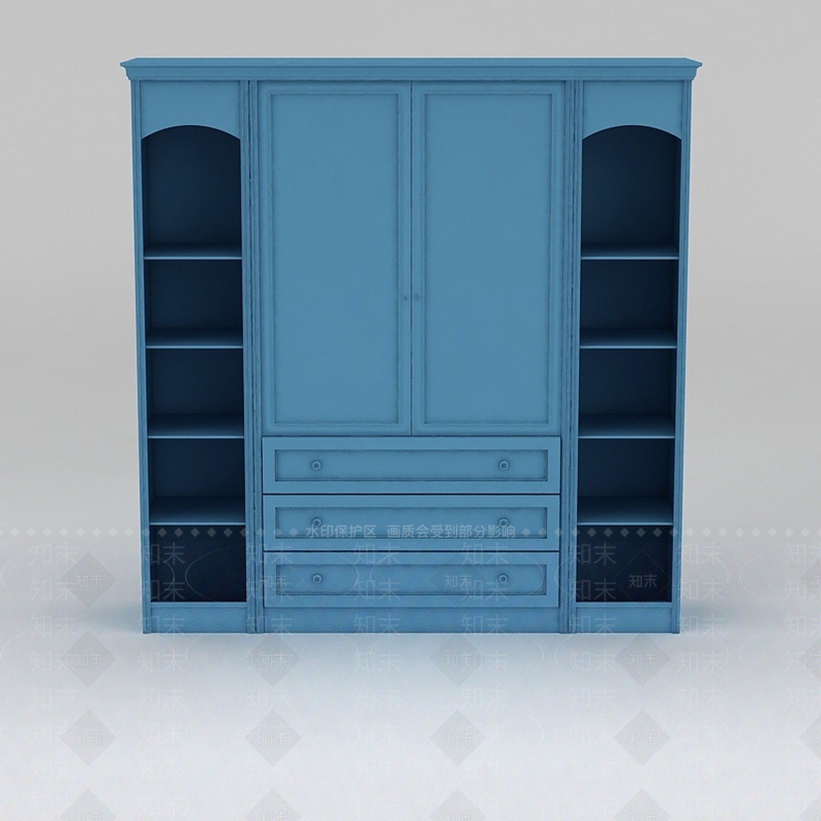 现代衣柜3D模型下载【ID:1186375958】