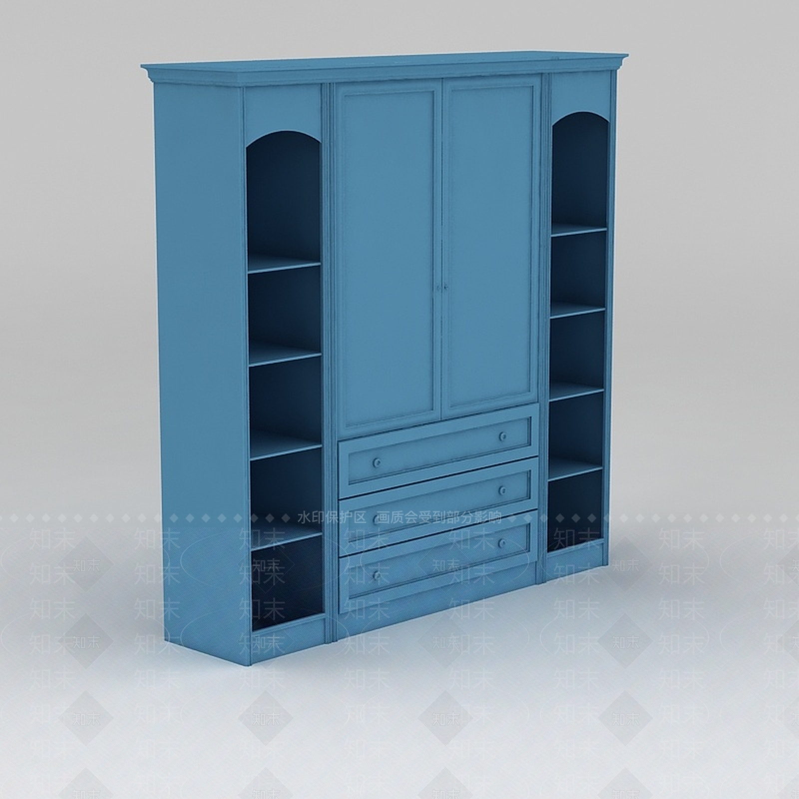 现代衣柜3D模型下载【ID:1186375958】