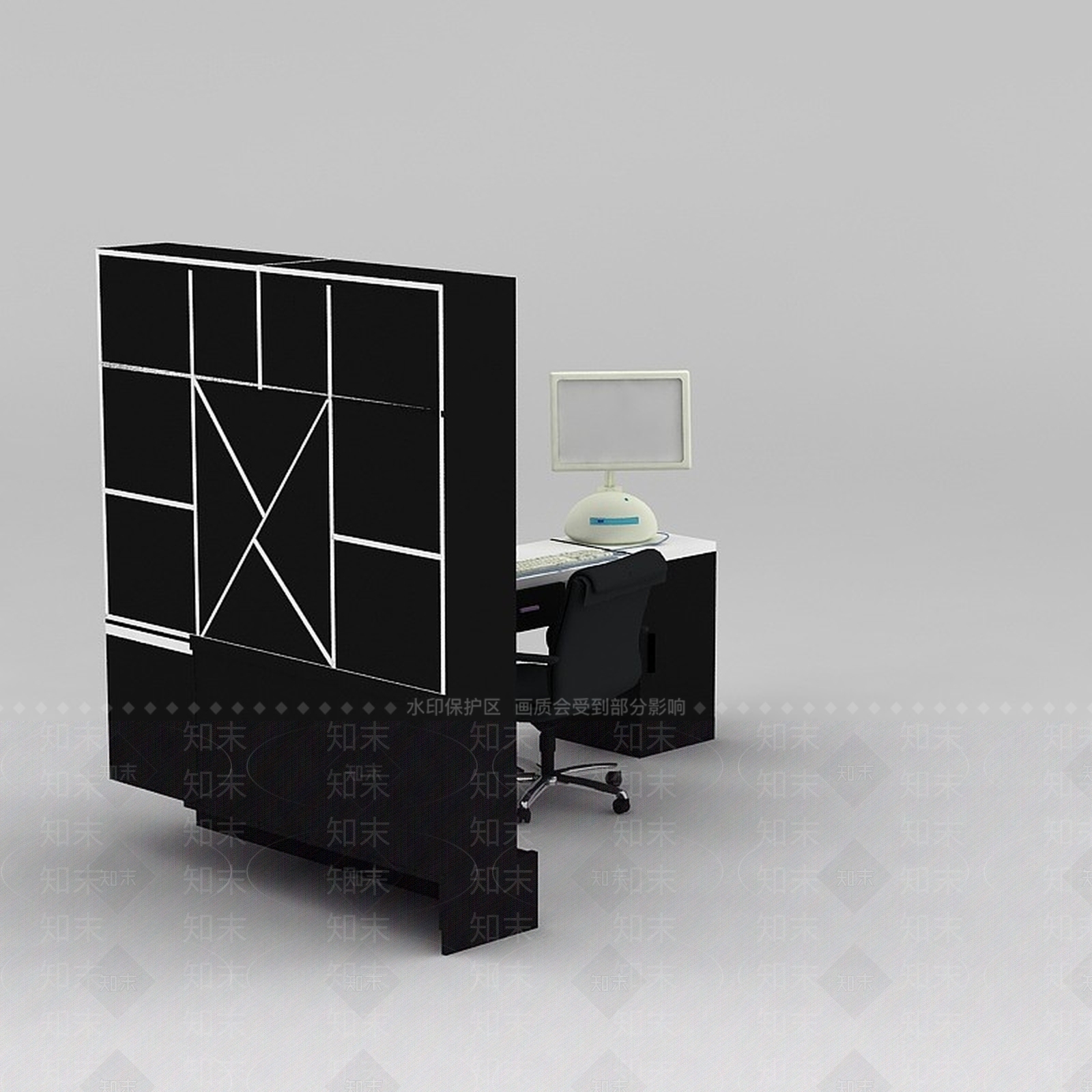 现代衣柜3D模型下载【ID:1186273913】