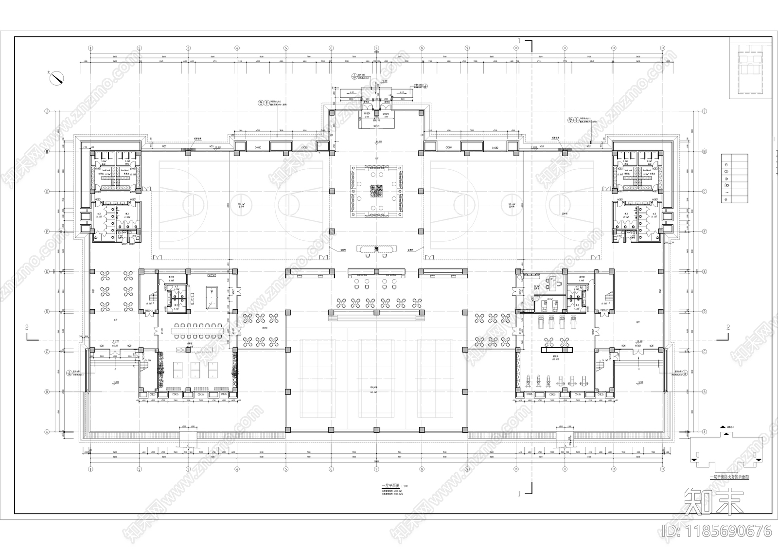 新中式其他公共建筑cad施工图下载【ID:1185690676】