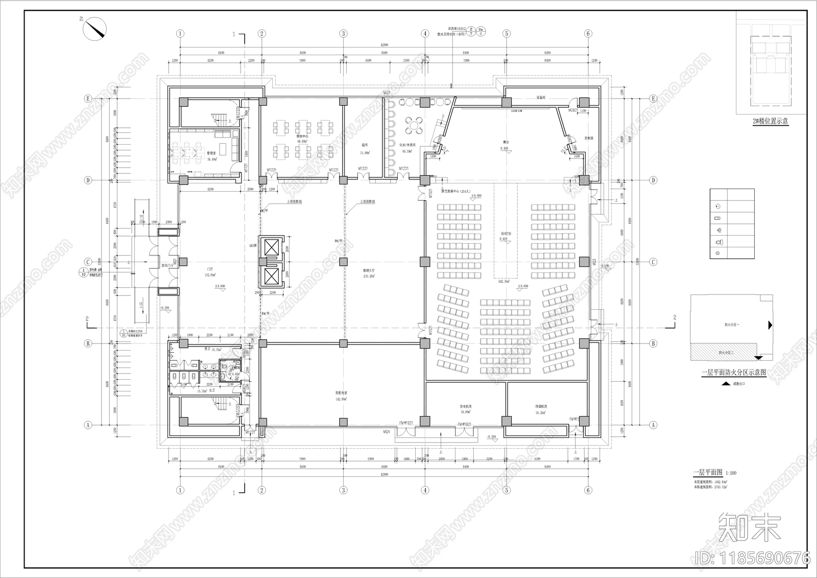 新中式其他公共建筑cad施工图下载【ID:1185690676】