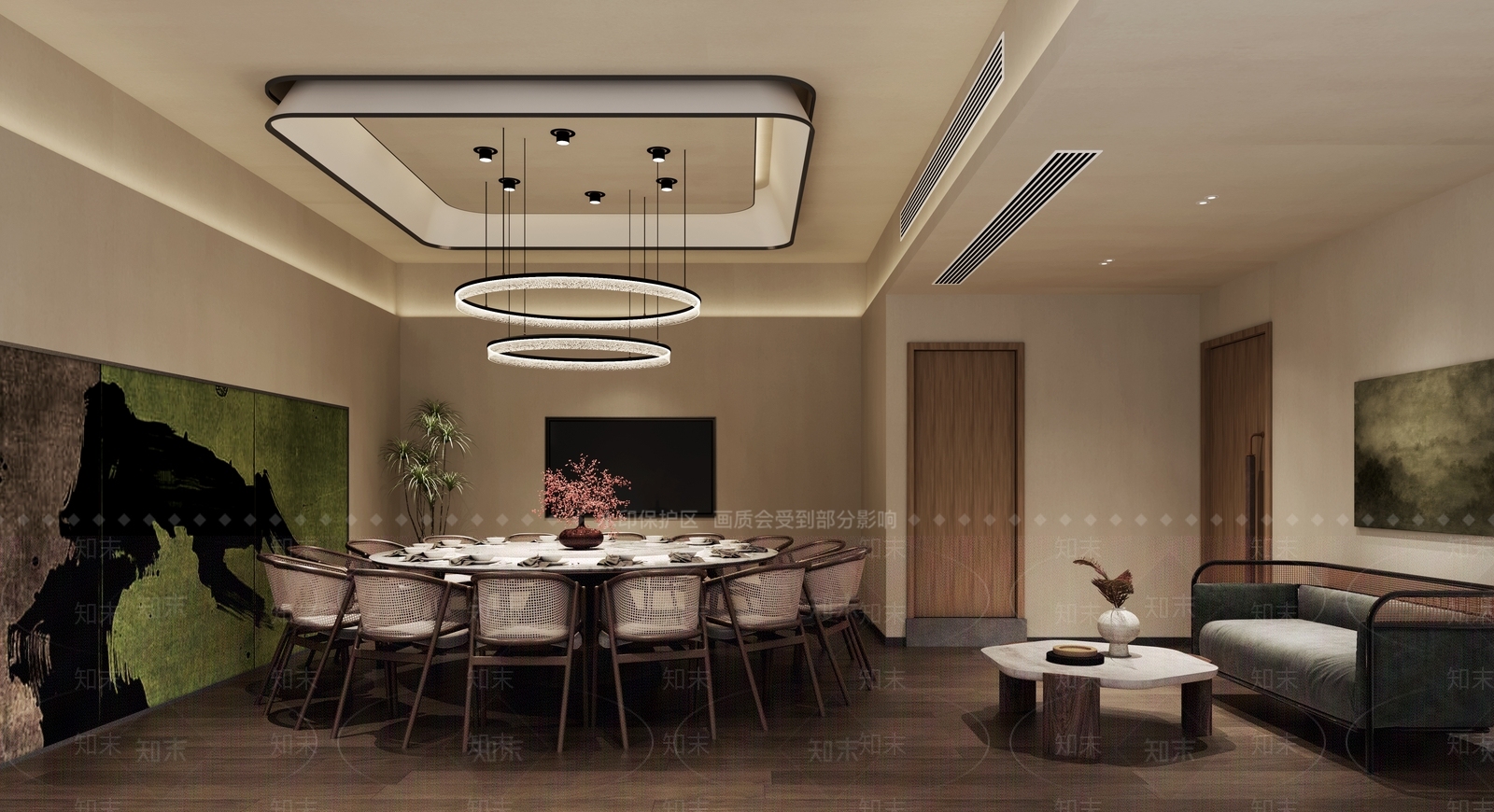 现代包厢3D模型下载【ID:1185692636】