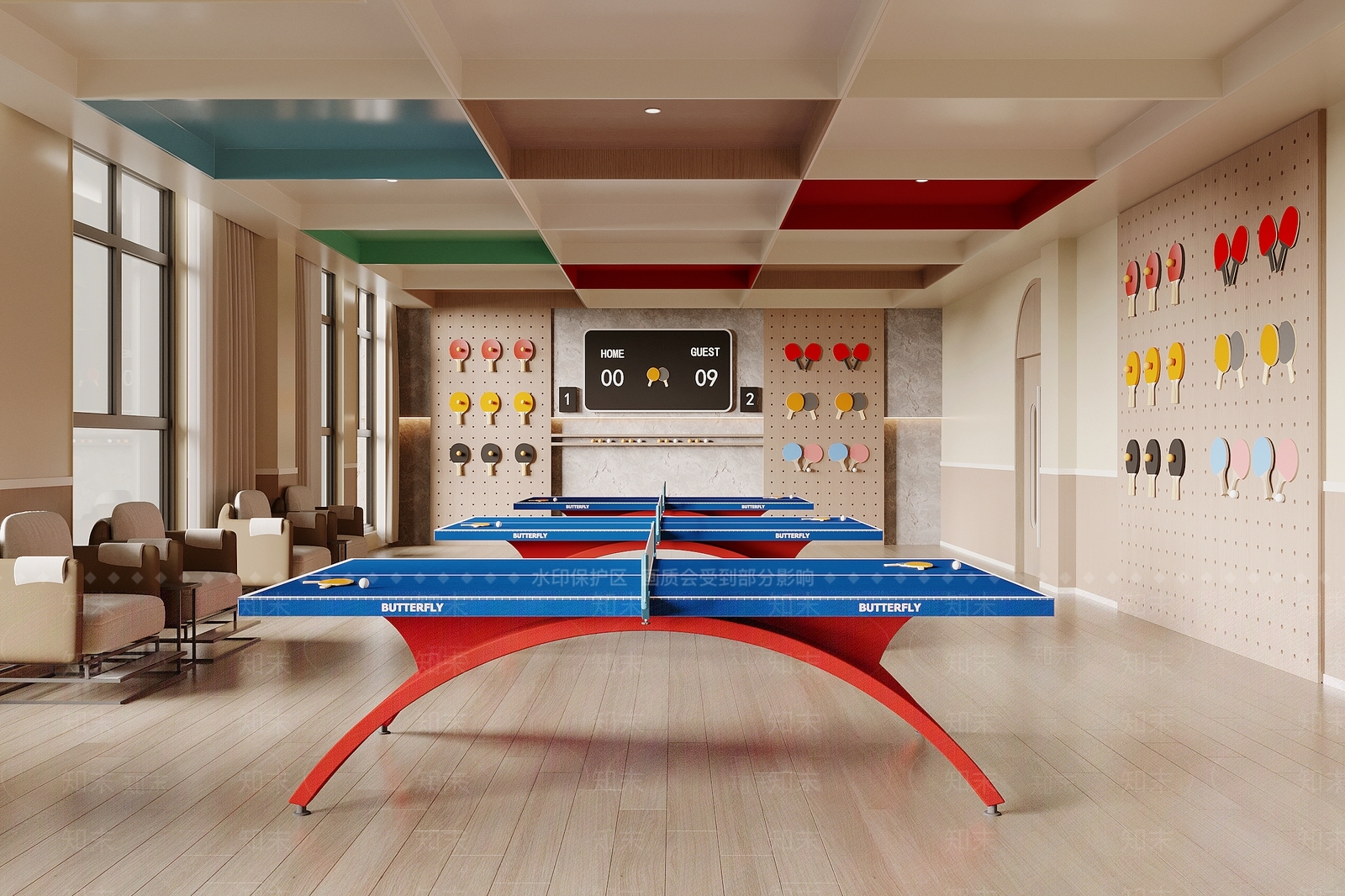 现代健身房3D模型下载【ID:1185694006】