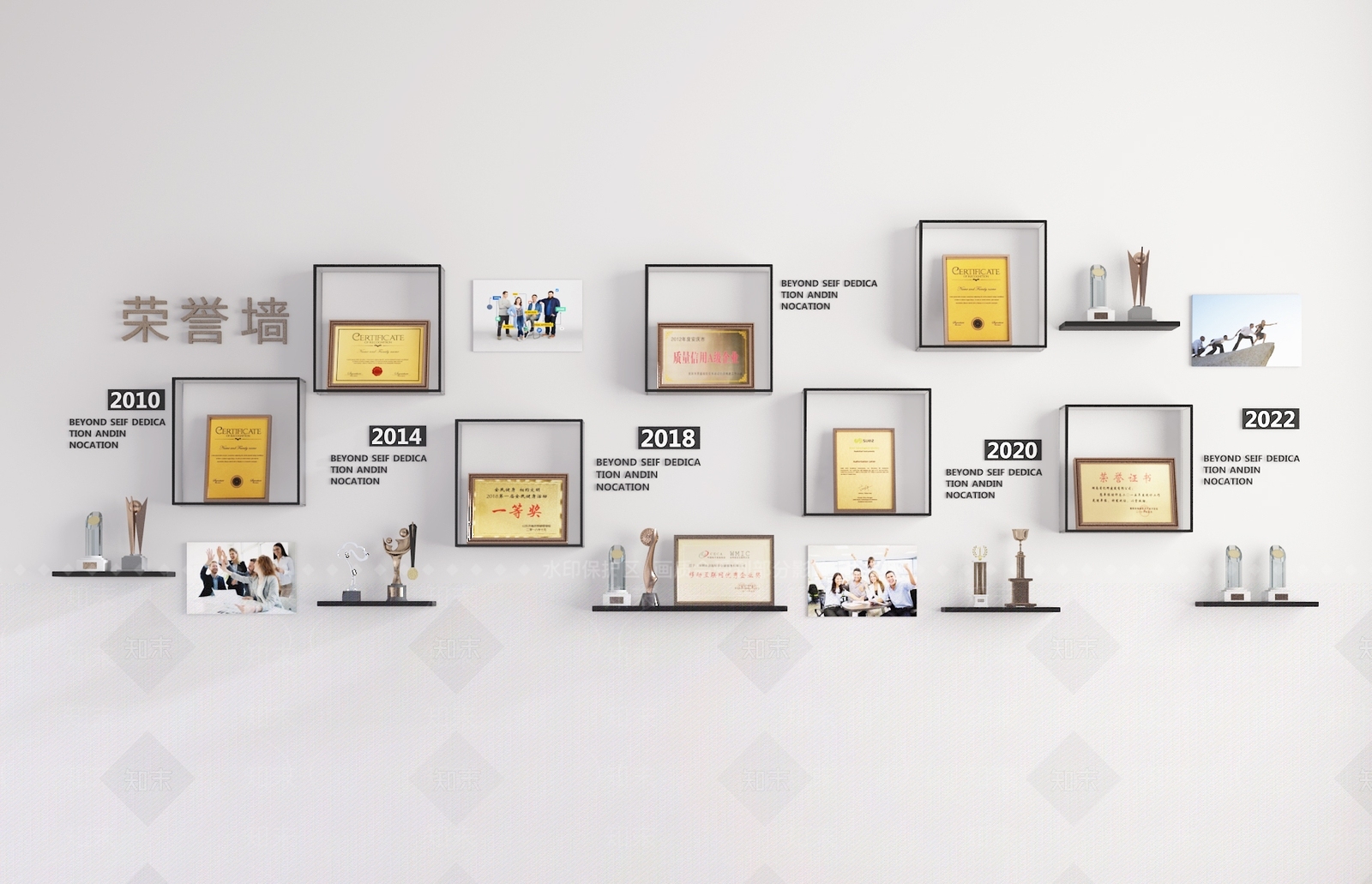 现代奖杯奖牌SU模型下载【ID:1185696152】