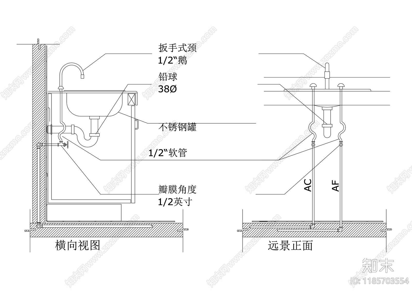 给排水图施工图下载【ID:1185703554】