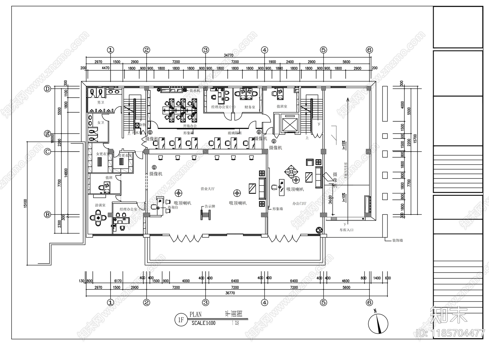 整体办公空间CAD图纸精品下载_AutoCAD图纸_知末网