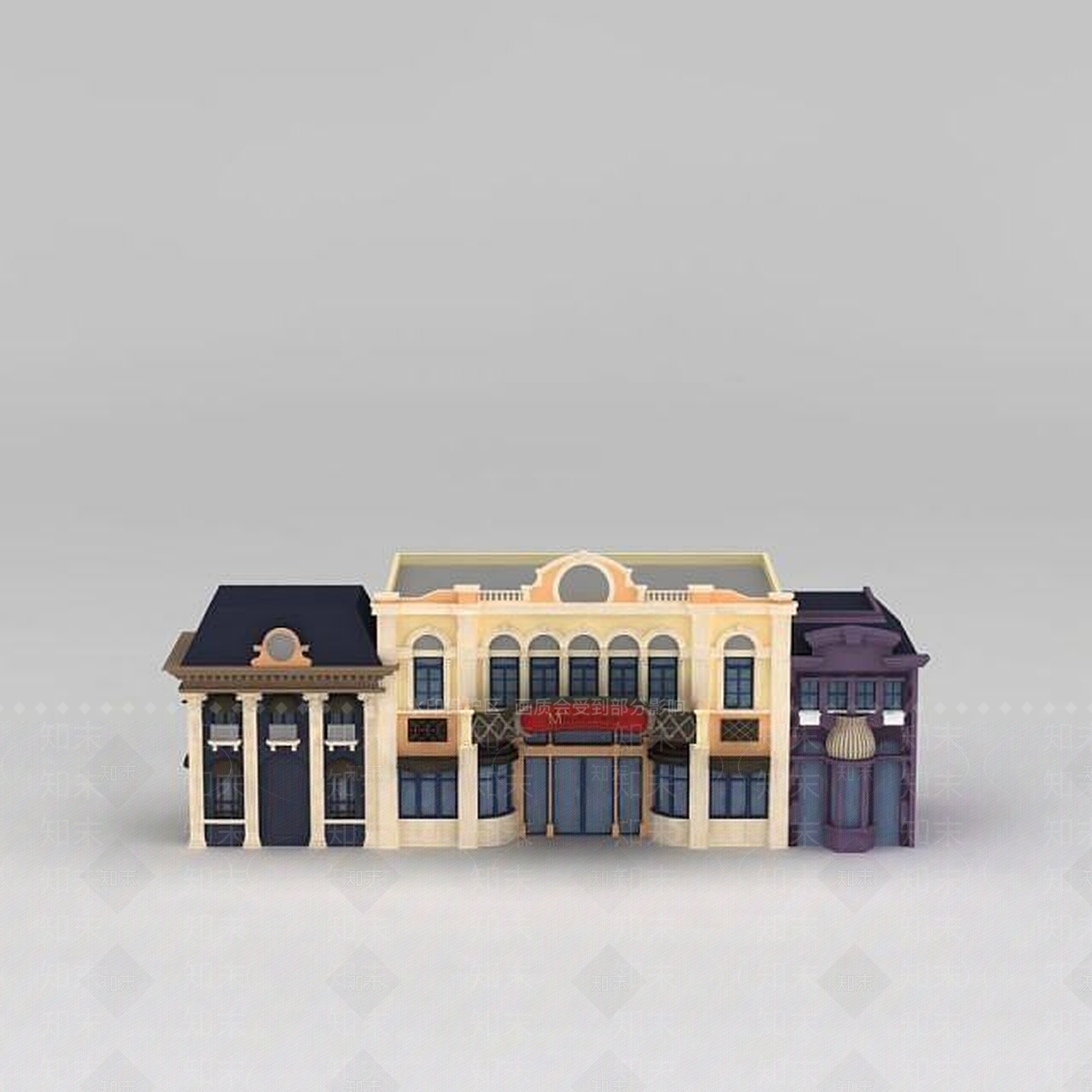 现代其他建筑外观3D模型下载【ID:1186403447】