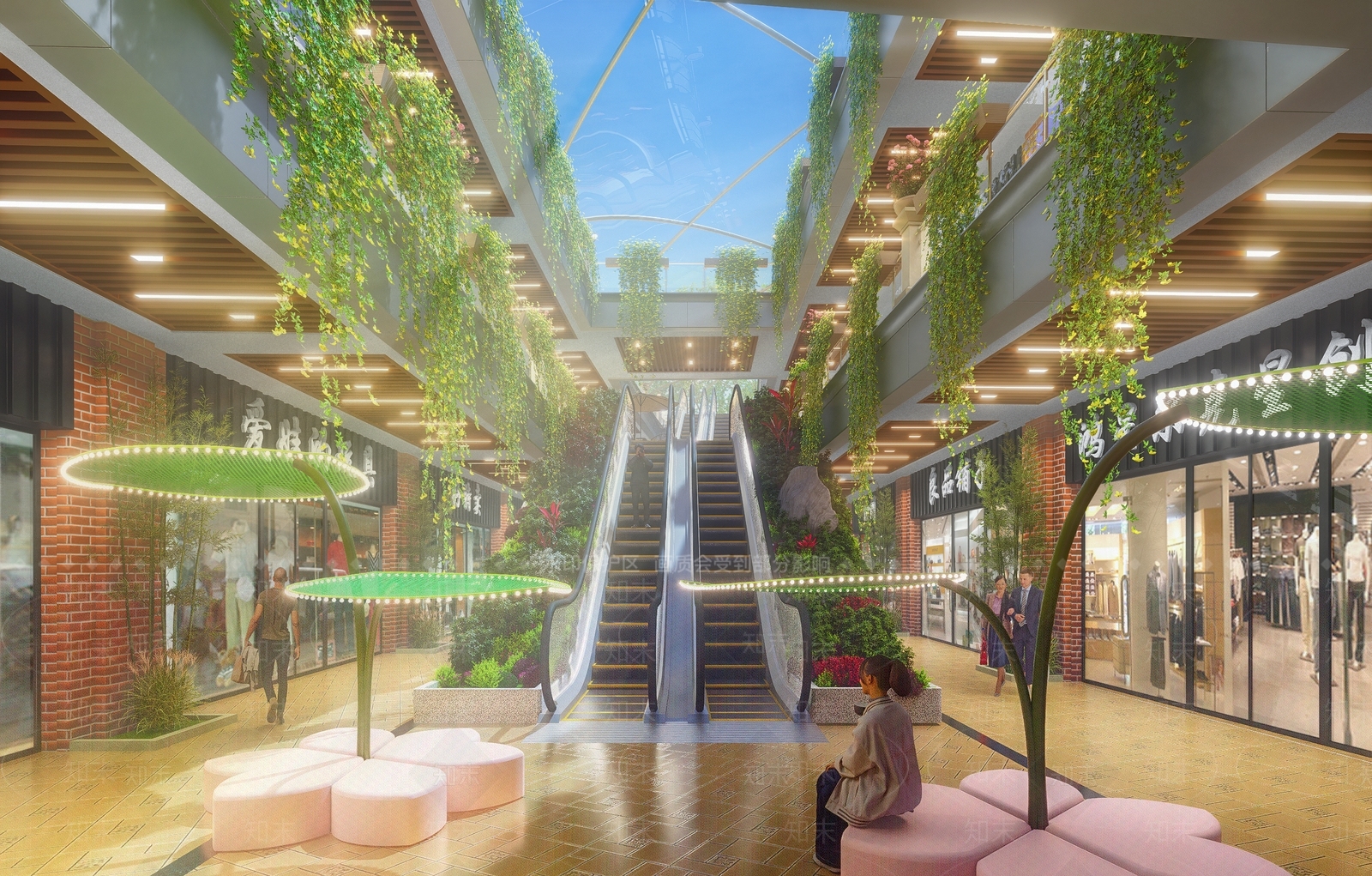 现代轻奢商场SU模型下载【ID:1185716310】