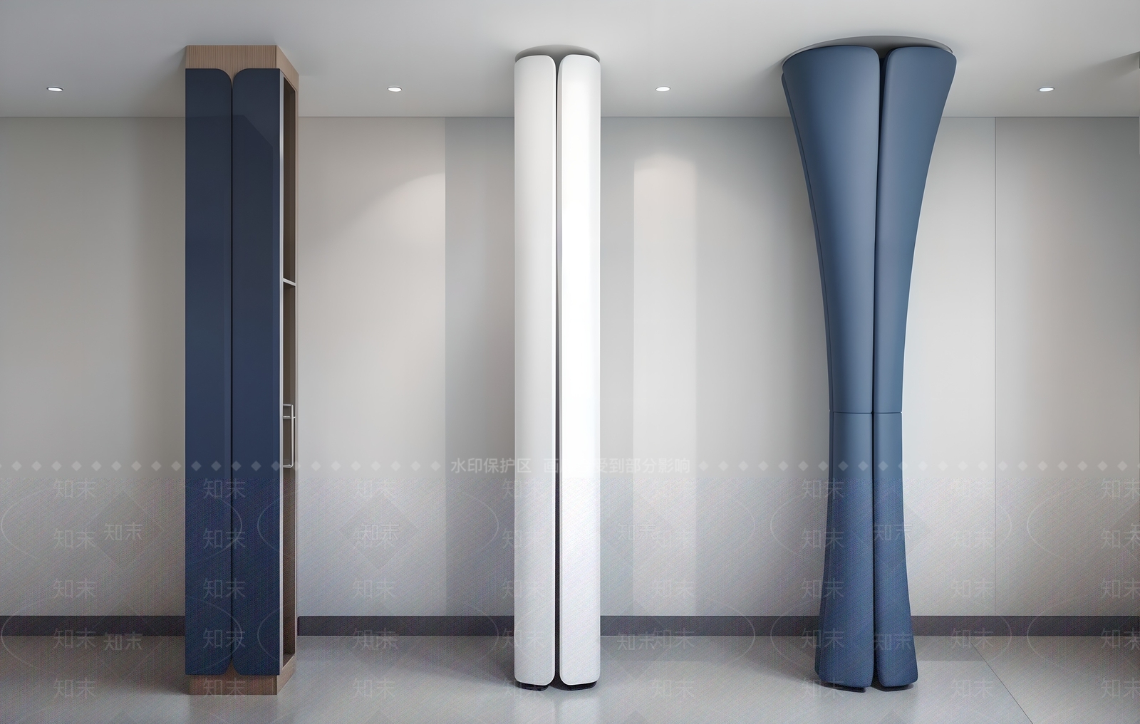 现代景观柱SU模型下载【ID:1185719738】