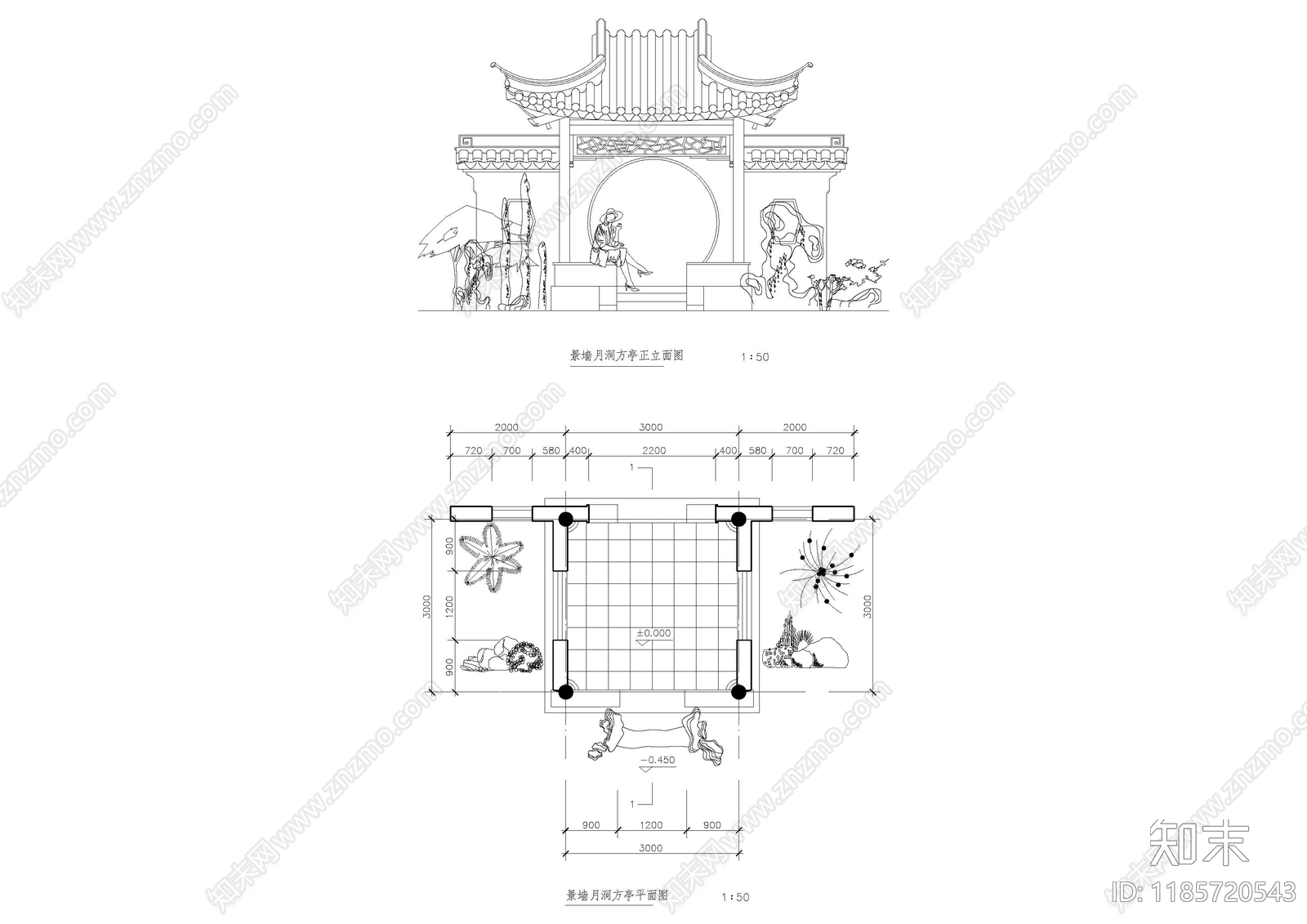 新中式中式古建施工图下载【ID:1185720543】