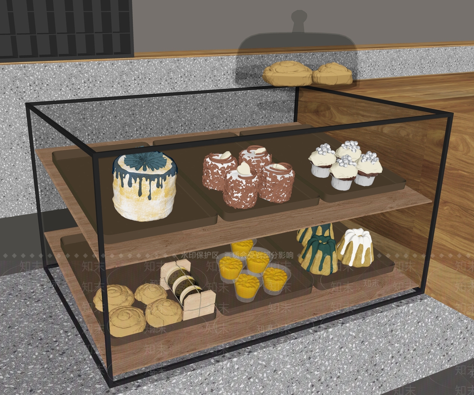 展柜SU模型下载【ID:1185722328】