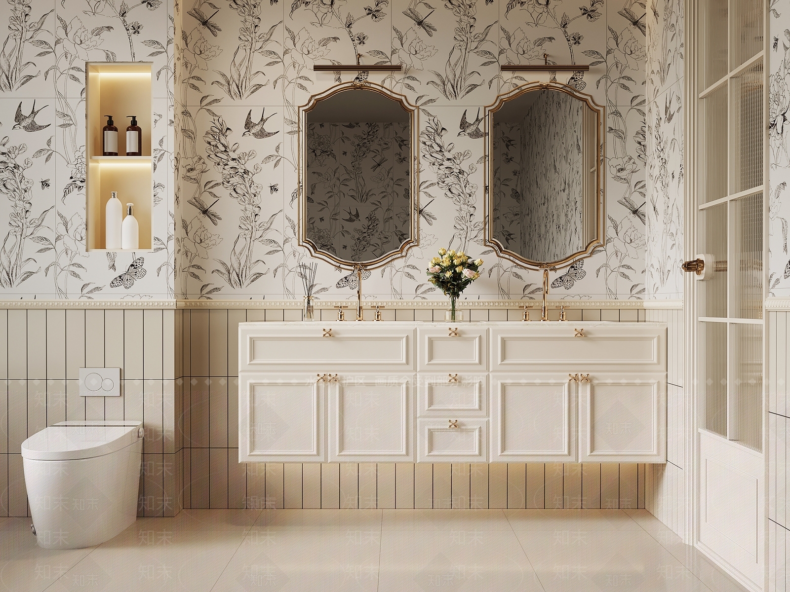 法式卫生间3D模型下载【ID:1185724815】