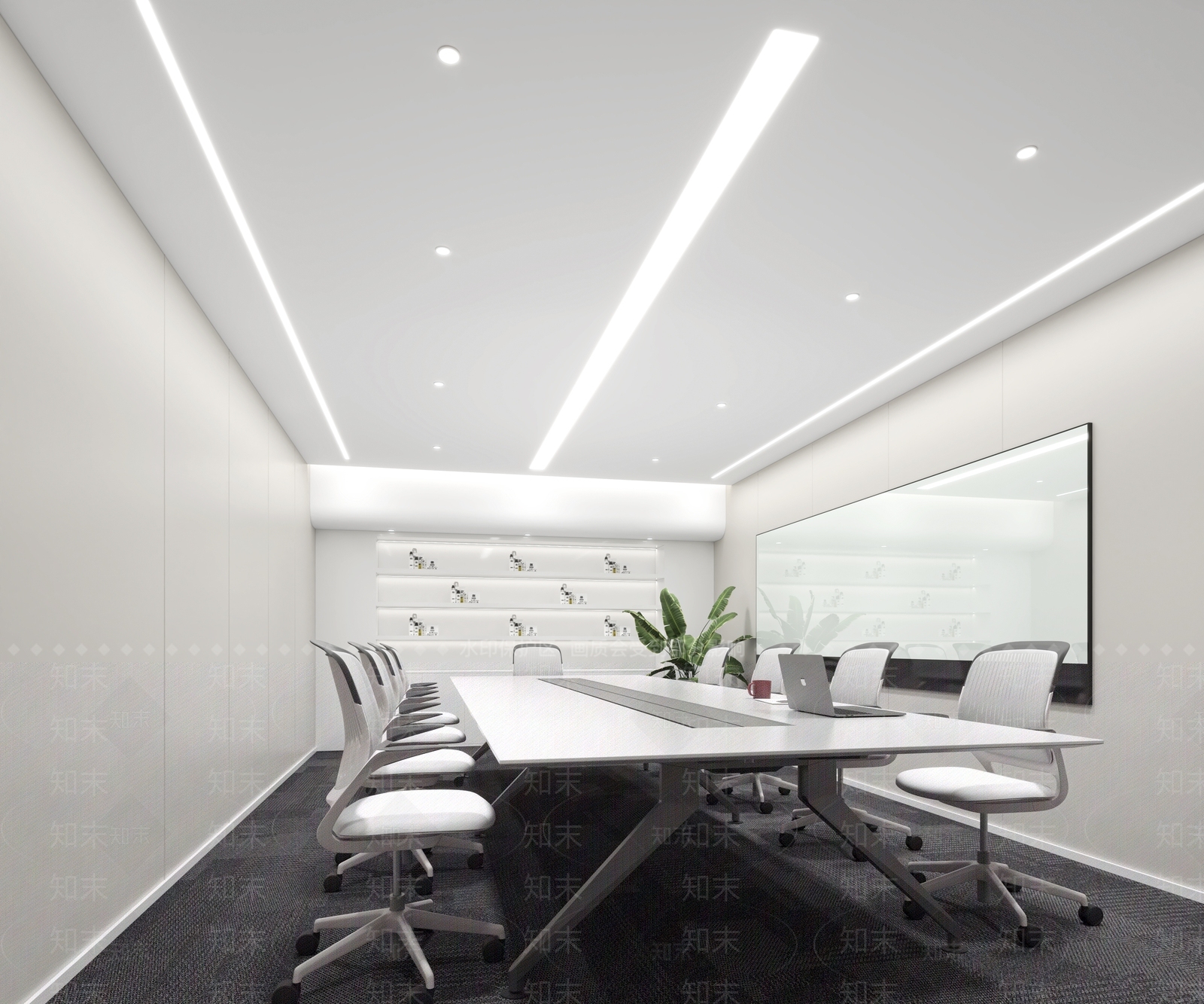 现代会议室3D模型下载【ID:1185729066】
