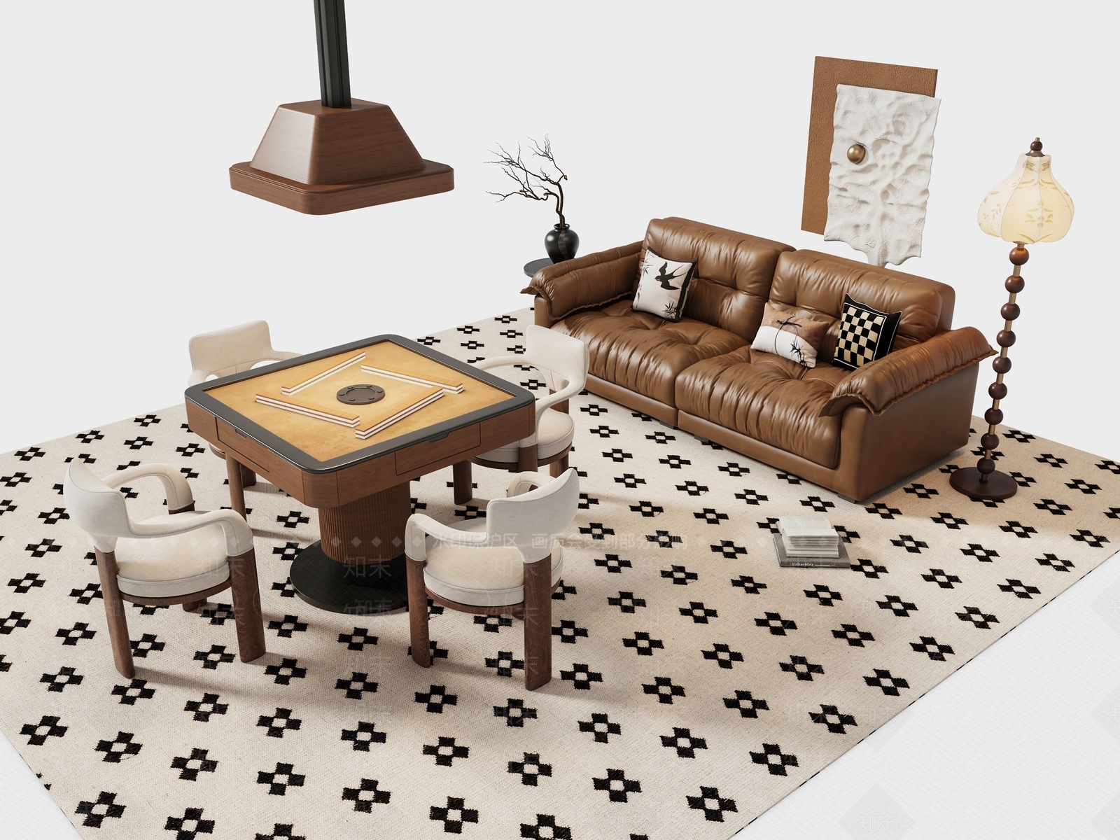 法式中古其他桌椅3D模型下载【ID:1185730426】
