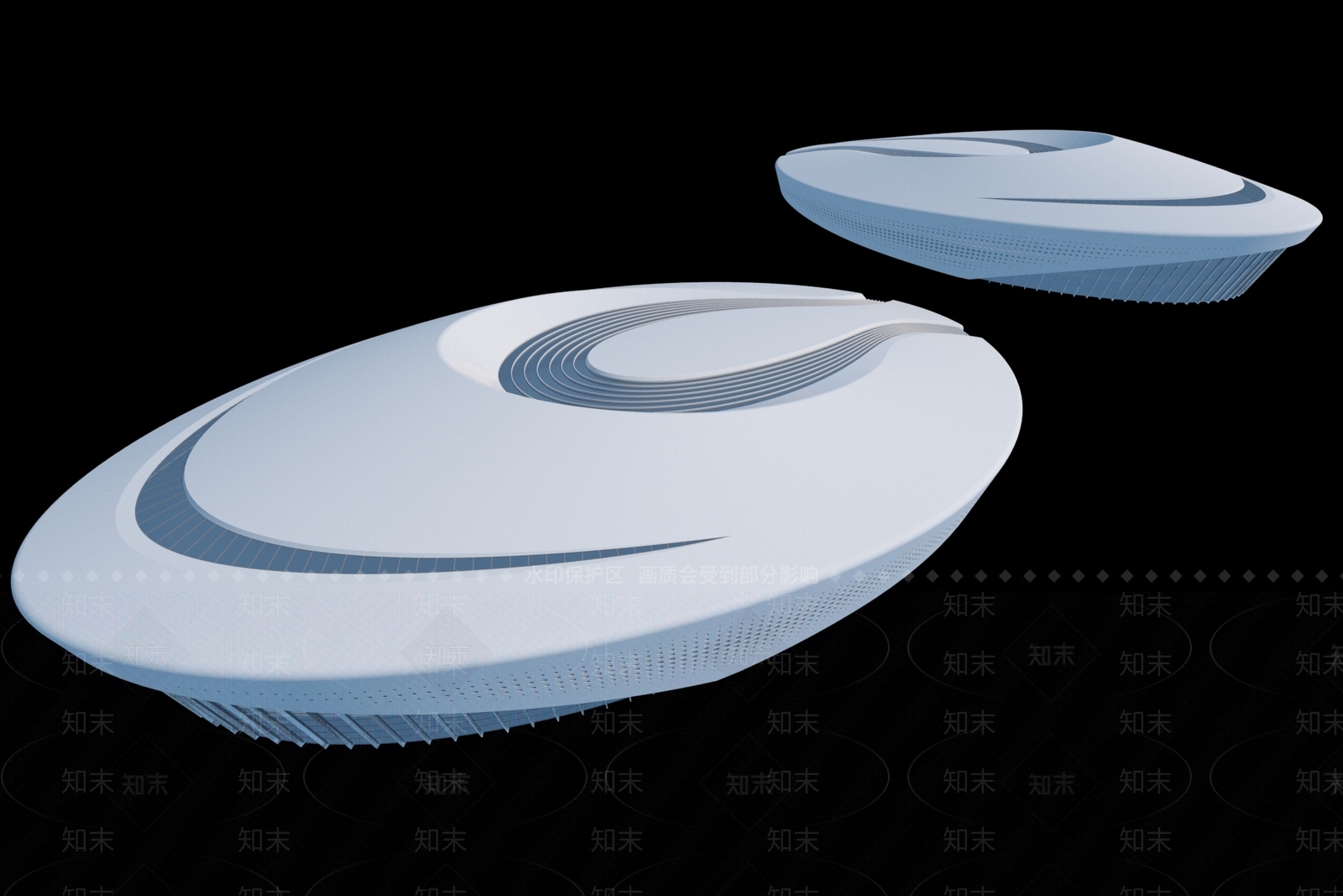 现代体育馆外观3D模型下载【ID:1185734279】