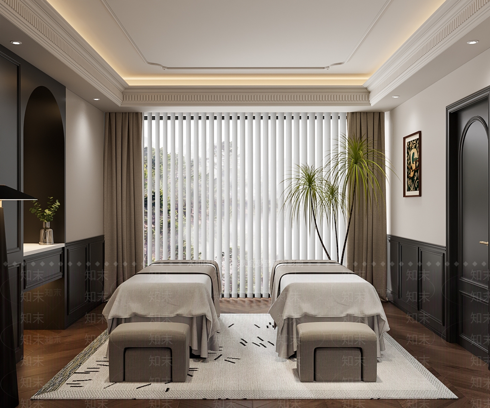 现代法式美容院3D模型下载【ID:1185739738】