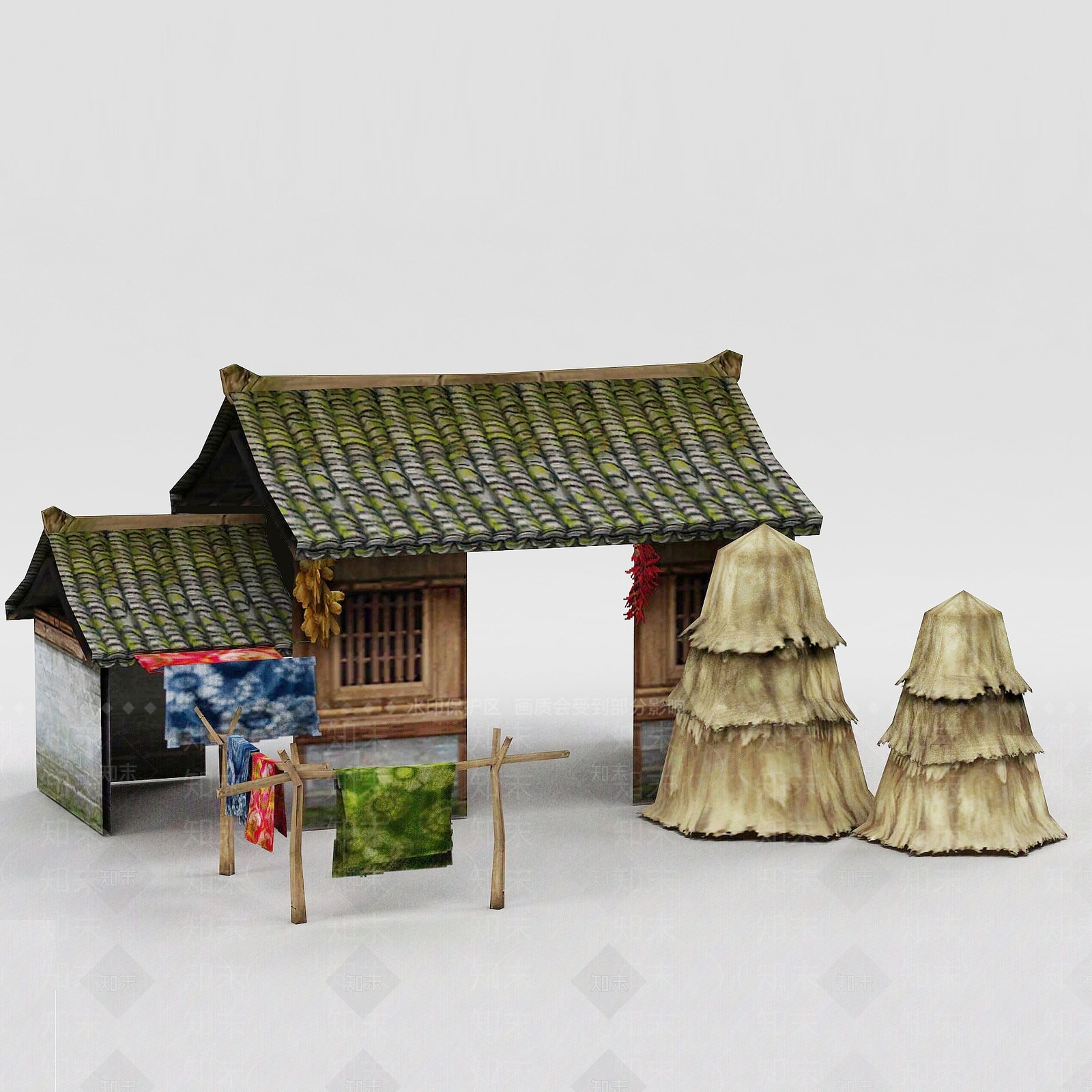 现代办公大厅3D模型下载【ID:1186273549】