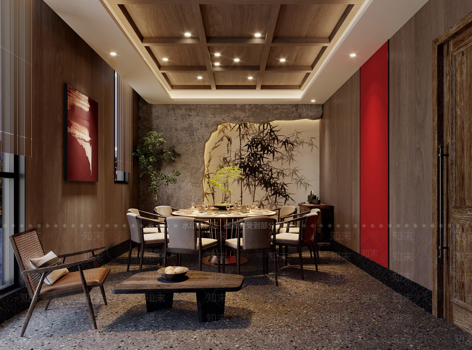 现代包厢3D模型下载【ID:1185741513】