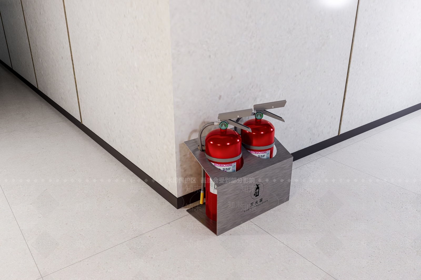 灭火器SU模型下载【ID:1185746810】
